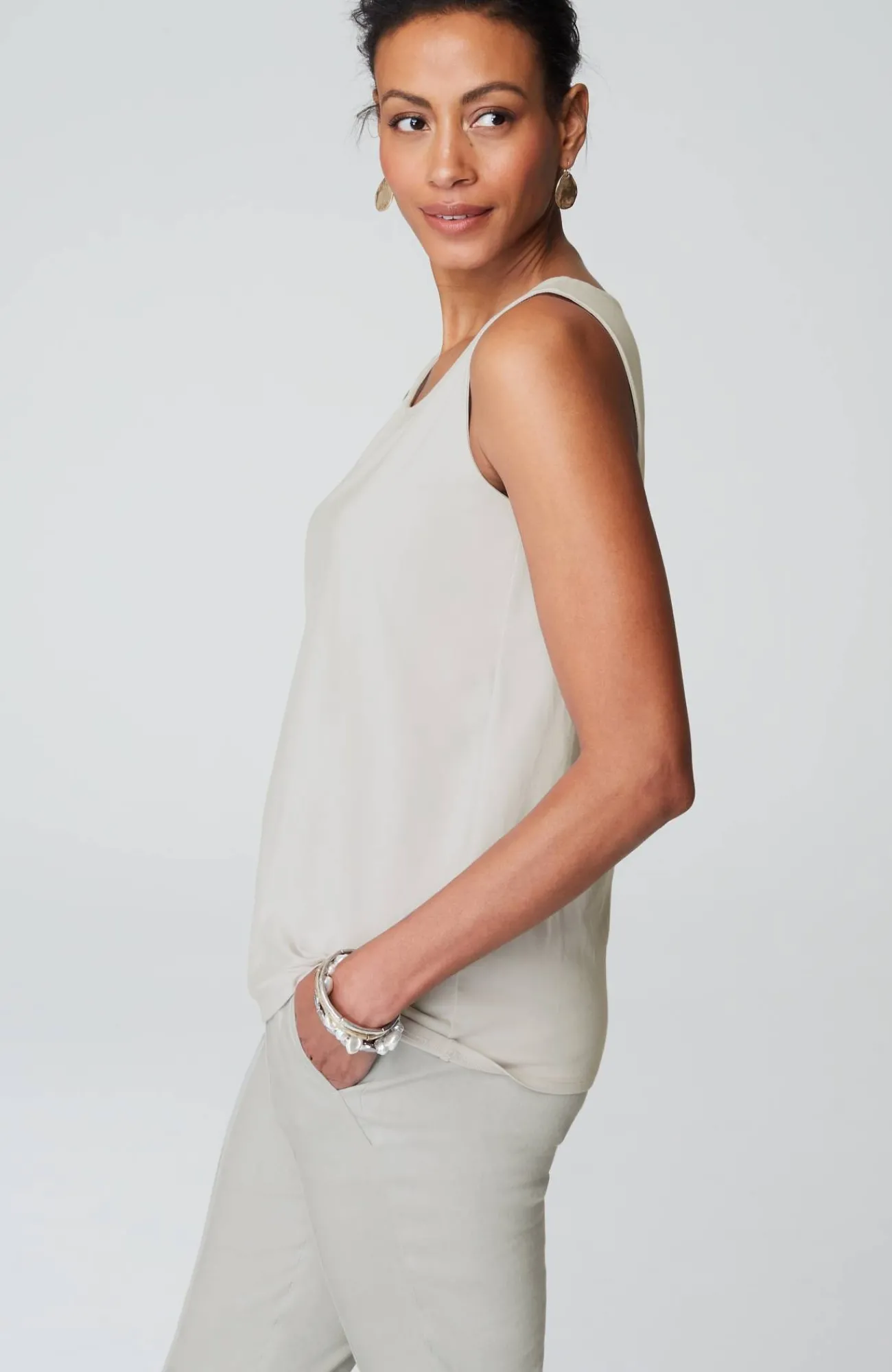 J.Jill Pima-Stretch Knit Tank New