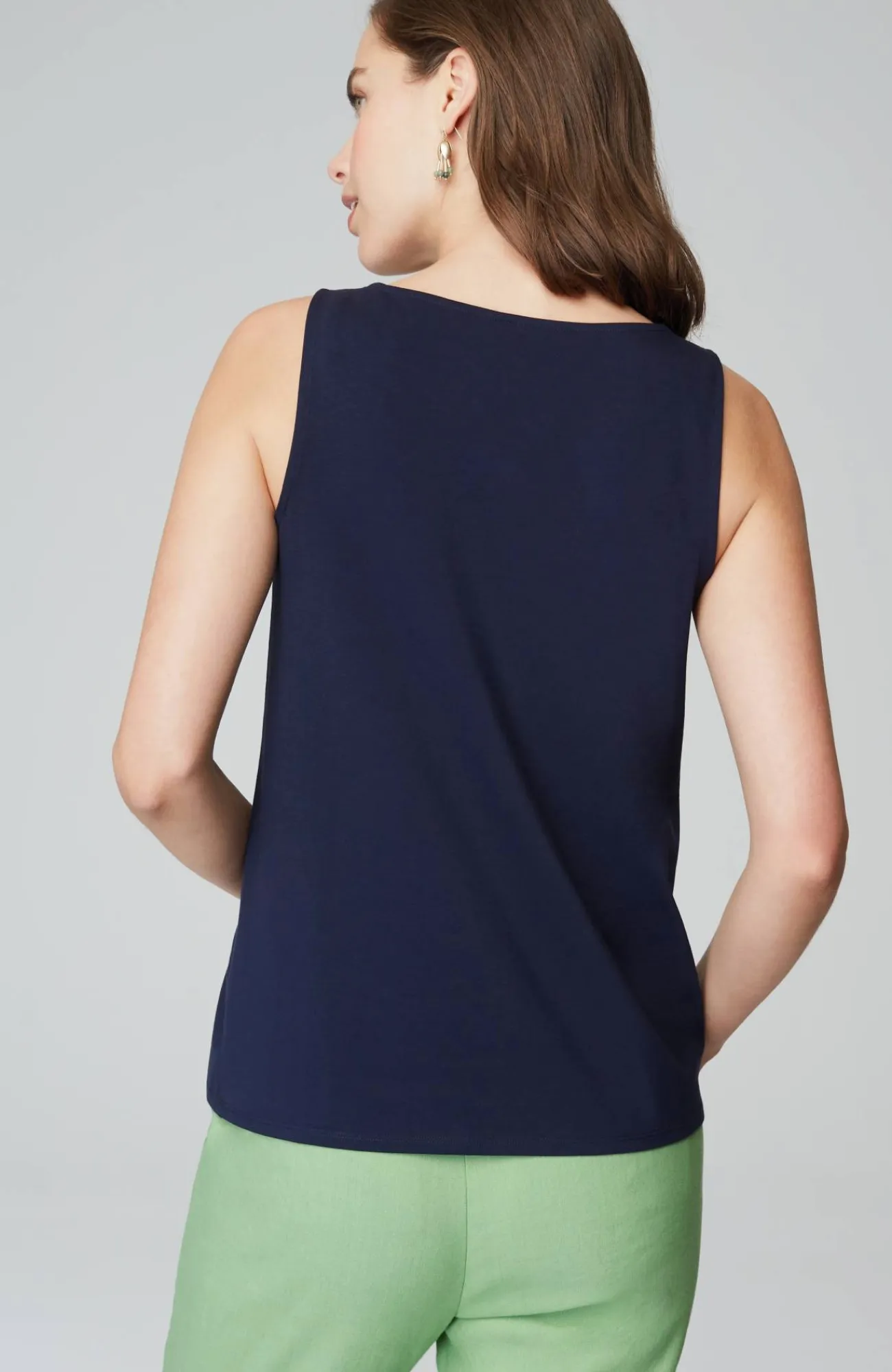 J.Jill Pima-Stretch Knit Tank New