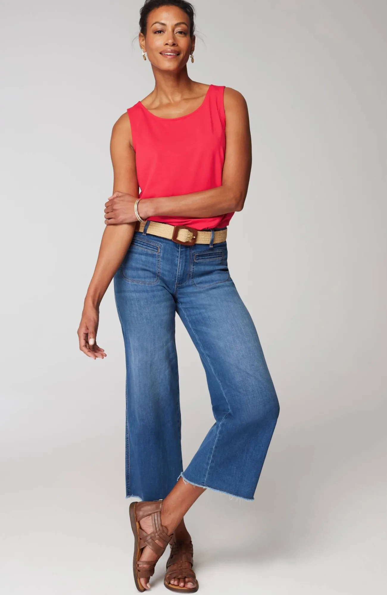J.Jill Pima-Stretch Knit Tank New