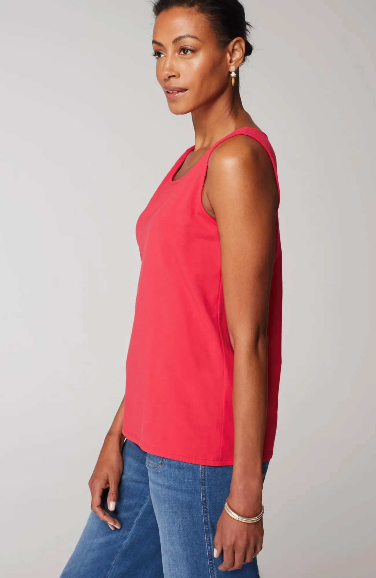J.Jill Pima-Stretch Knit Tank New