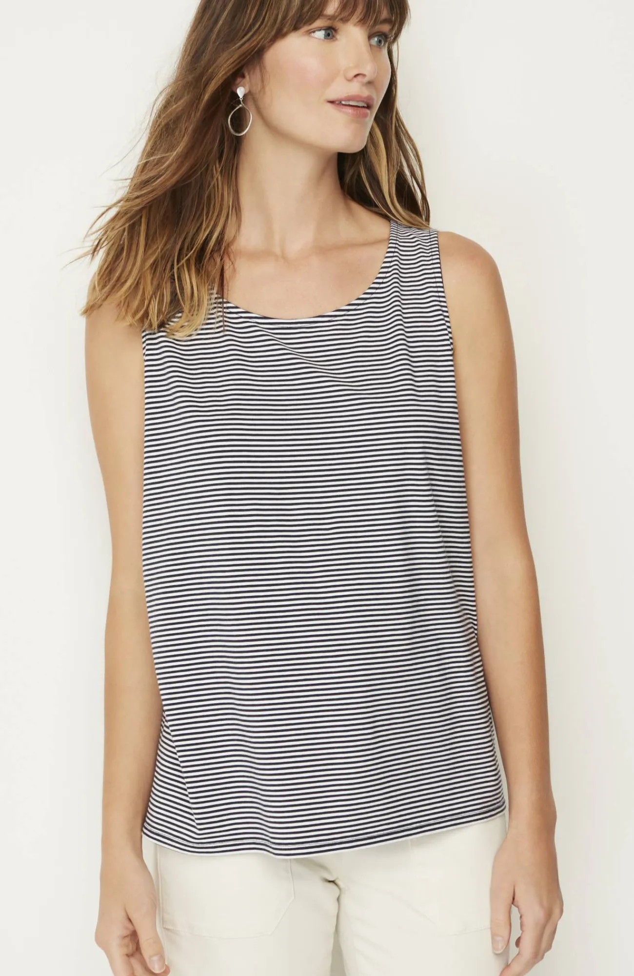 J.Jill Pima-Stretch Knit Tank New