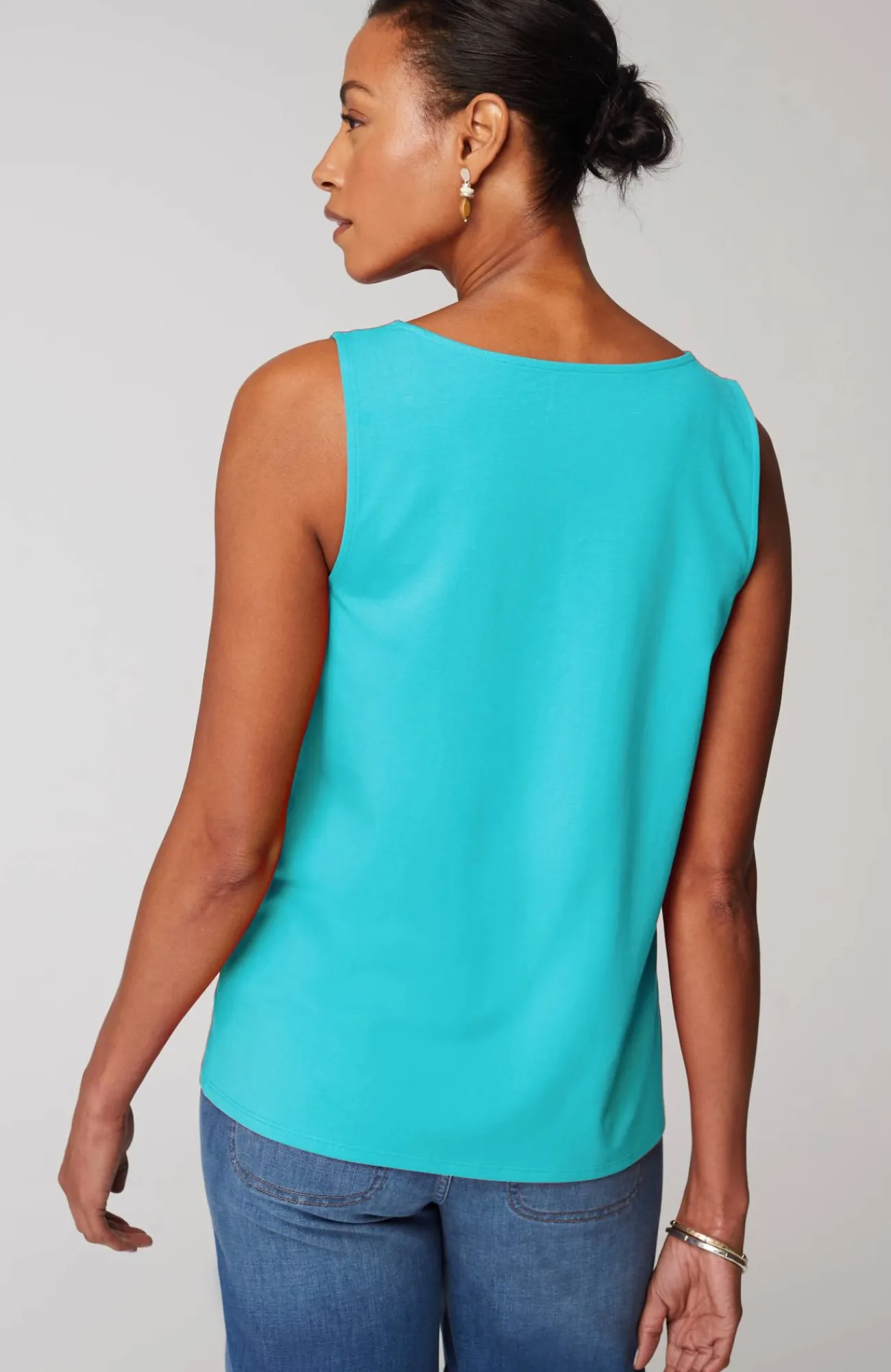 J.Jill Pima-Stretch Knit Tank New