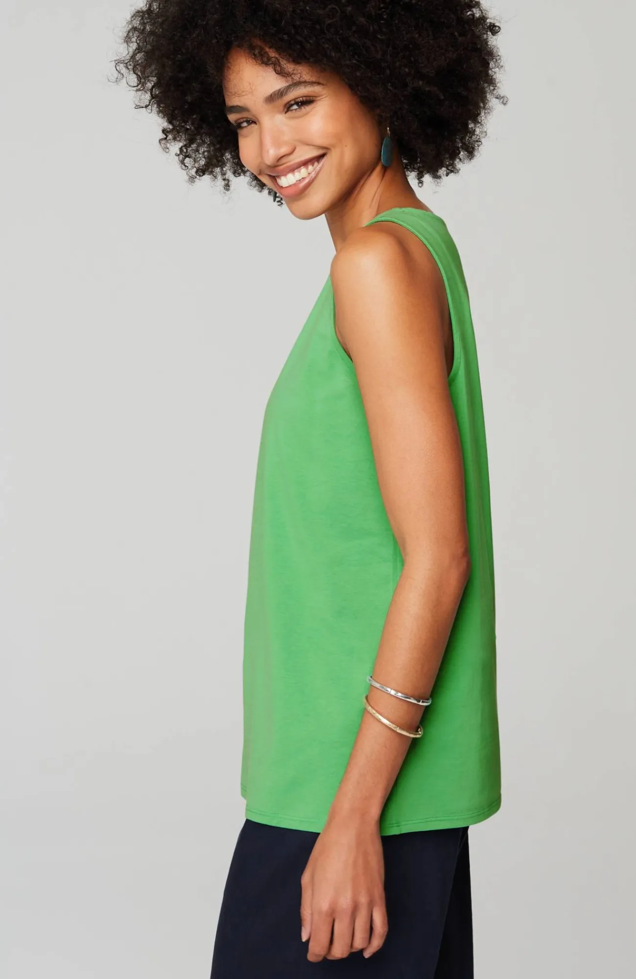 J.Jill Pima-Stretch Knit Tank New