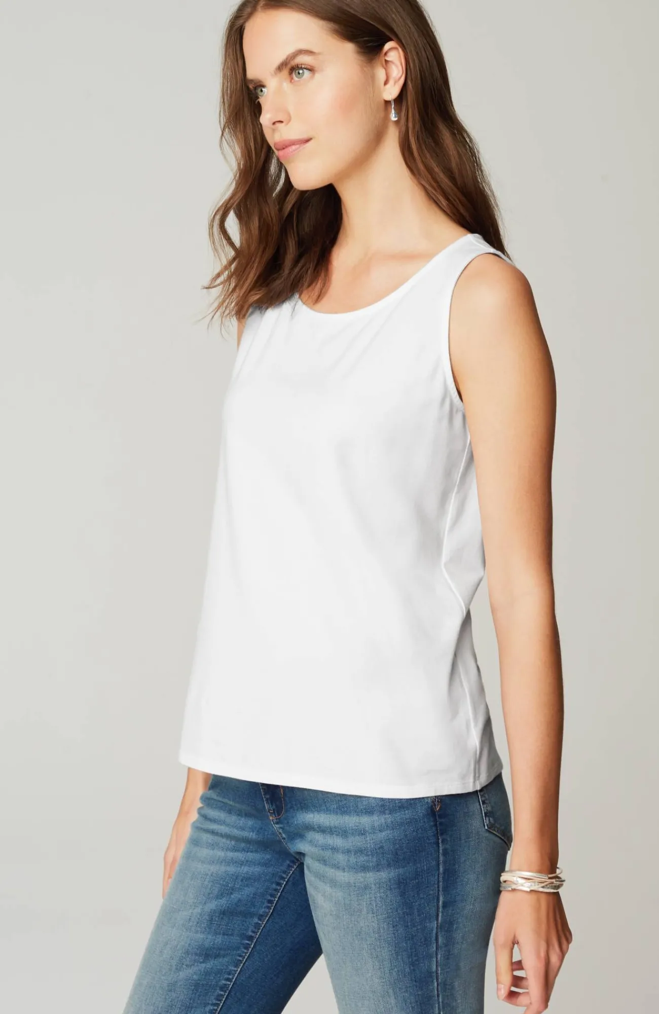J.Jill Pima-Stretch Knit Tank New