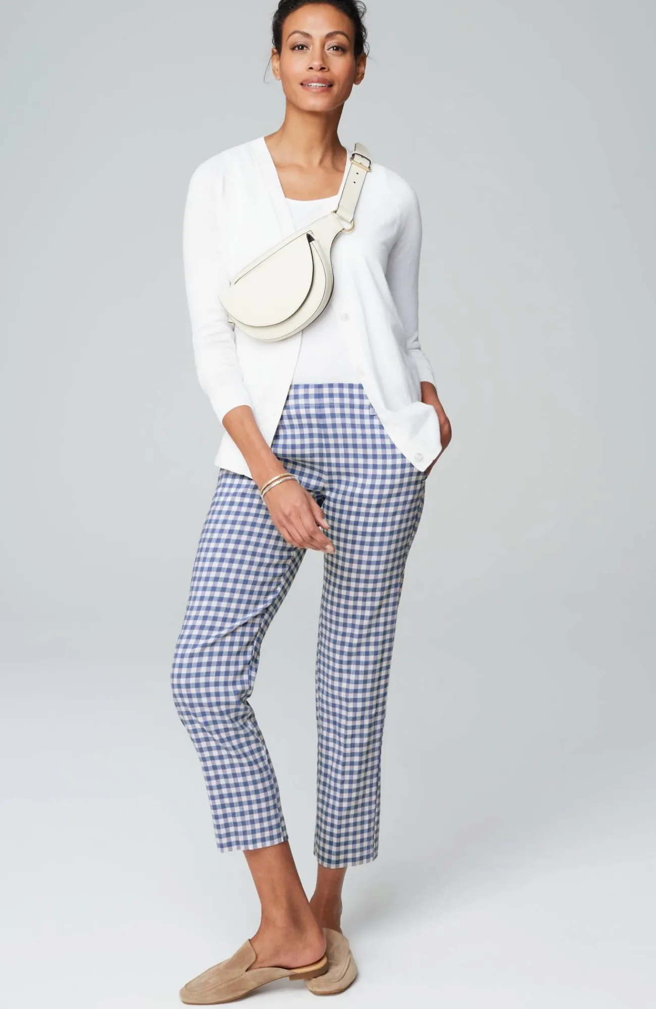 J.Jill Pintucked Linen-Stretch Slim-Leg Pants Flash Sale