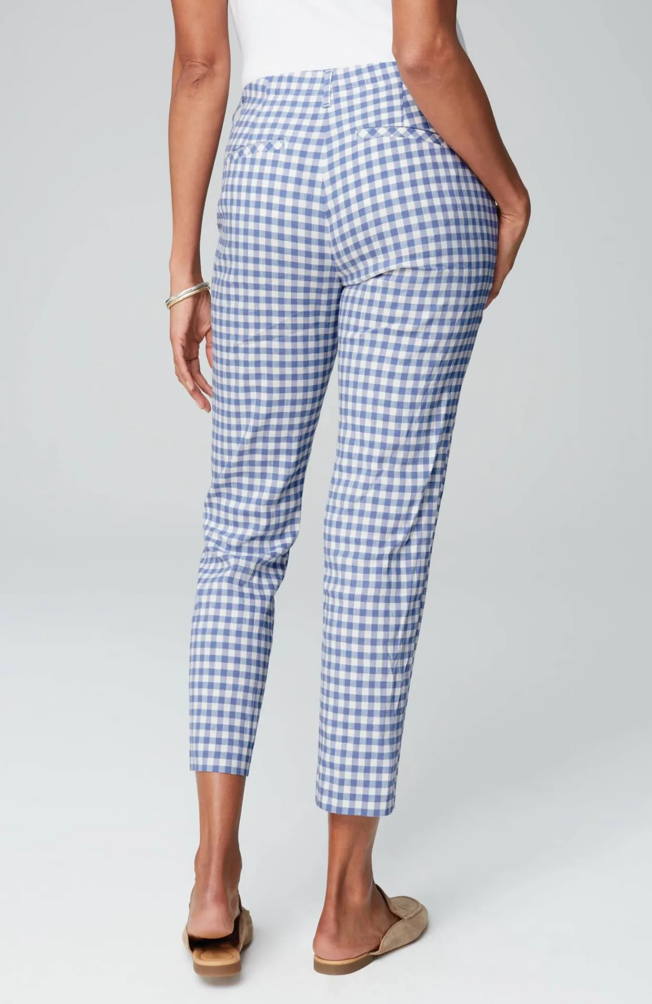 J.Jill Pintucked Linen-Stretch Slim-Leg Pants Flash Sale