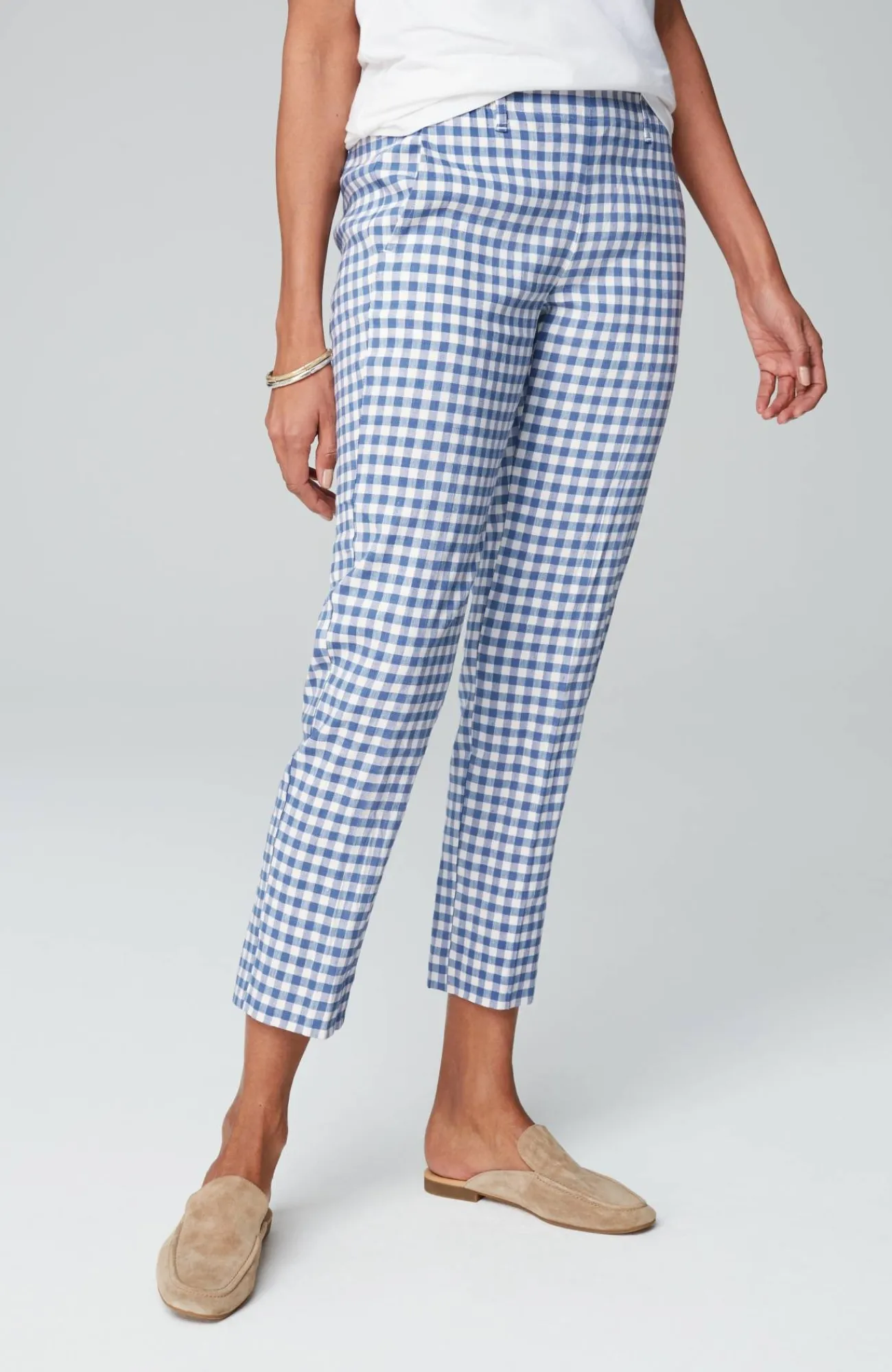 J.Jill Pintucked Linen-Stretch Slim-Leg Pants Flash Sale