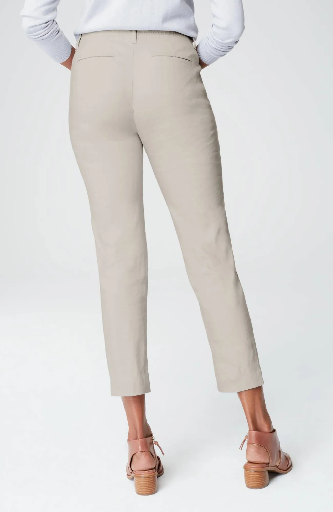 J.Jill Pintucked Linen-Stretch Slim-Leg Pants Flash Sale