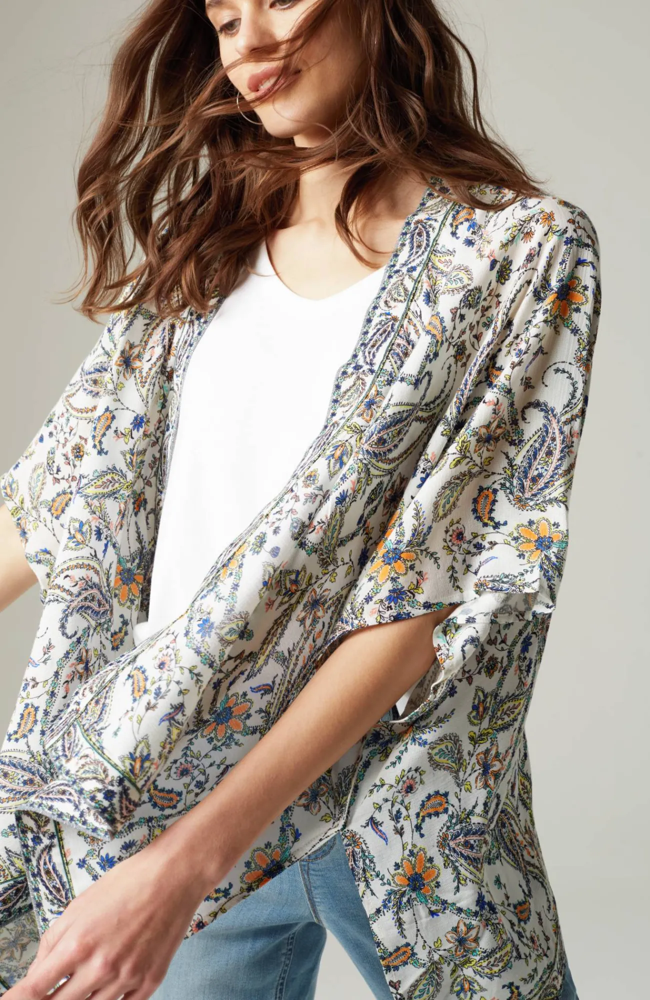 J.Jill Printed Textured Ruana Online