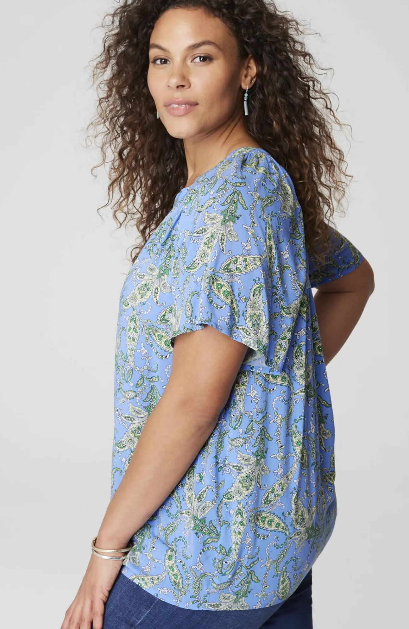 J.Jill Printed Voile Top Flash Sale