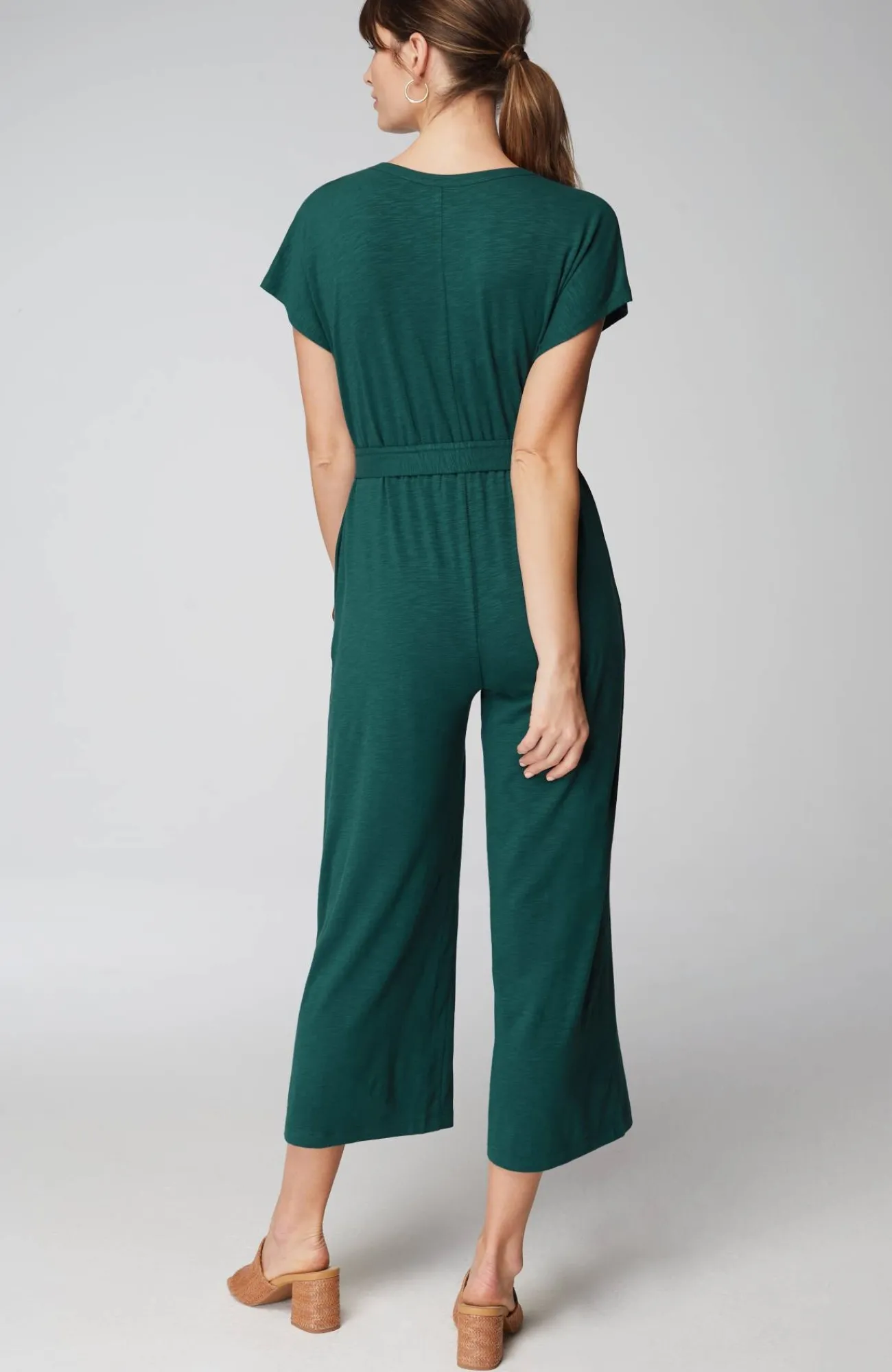 J.Jill Pure Jill Belted Jumpsuit Green Valley Cheap