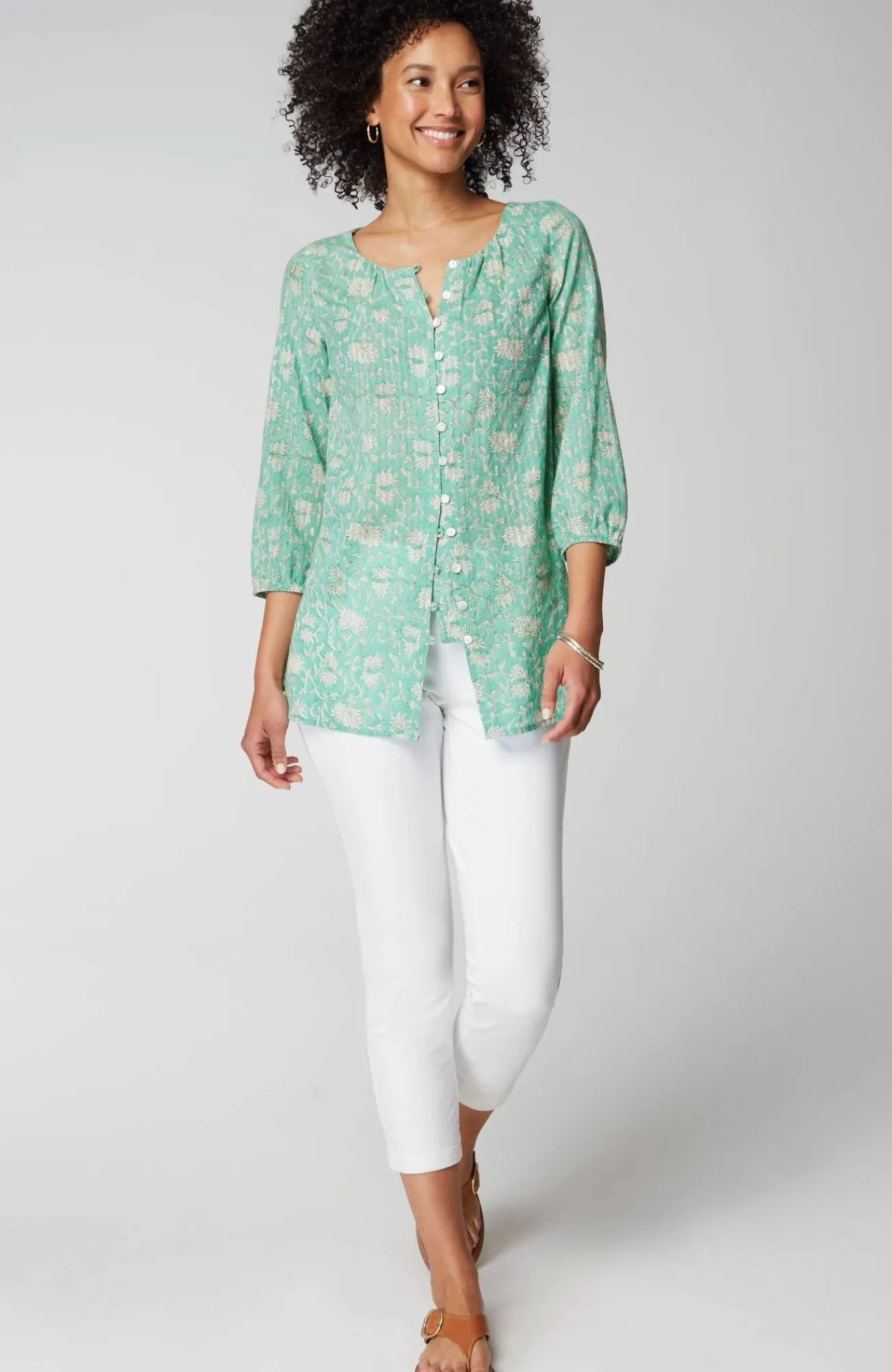 J.Jill Pure Jill Button-Front Tunic Shop