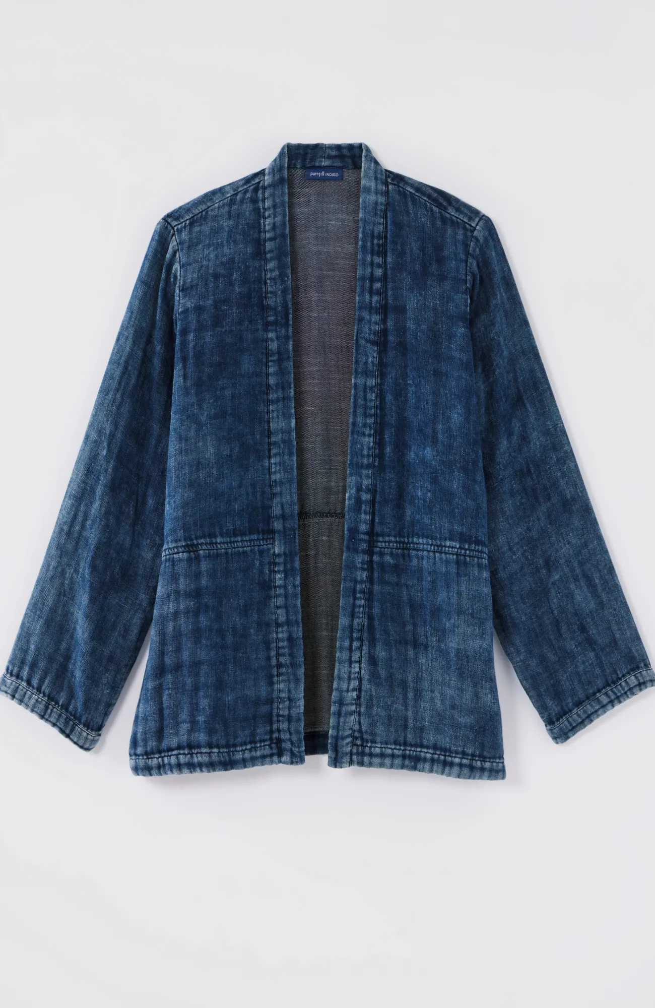J.Jill Pure Jill Double-Cloth Indigo Jacket Oak Bluff Wash Sale