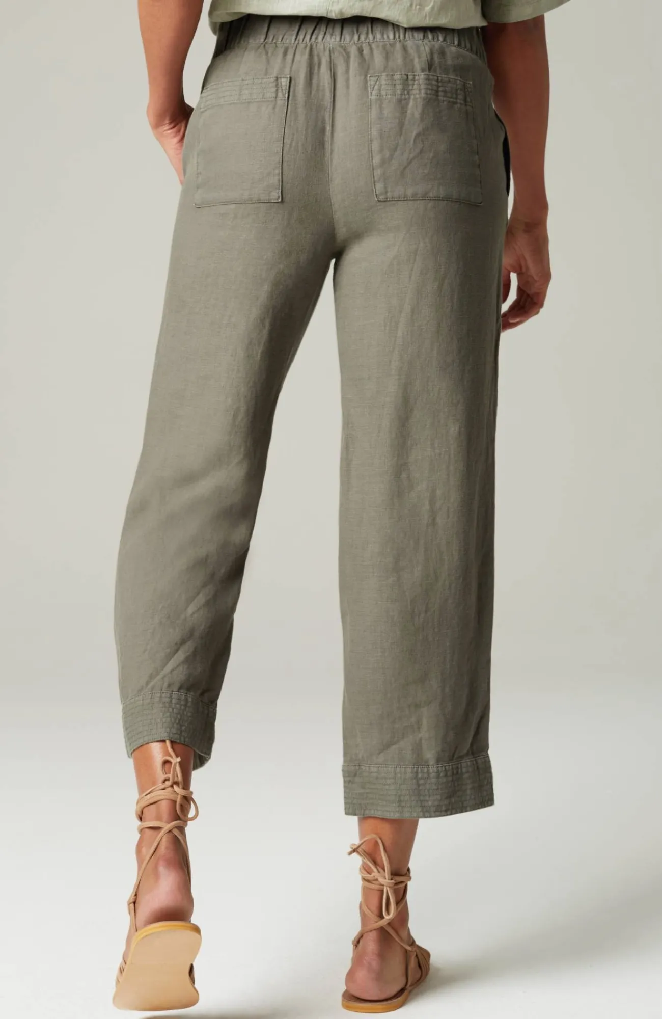 J.Jill Pure Jill Linen Trapunto-Stitched Pants Best Sale