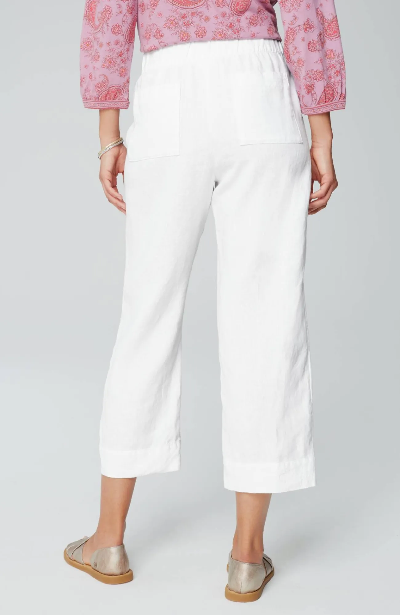 J.Jill Pure Jill Linen Trapunto-Stitched Pants Best Sale