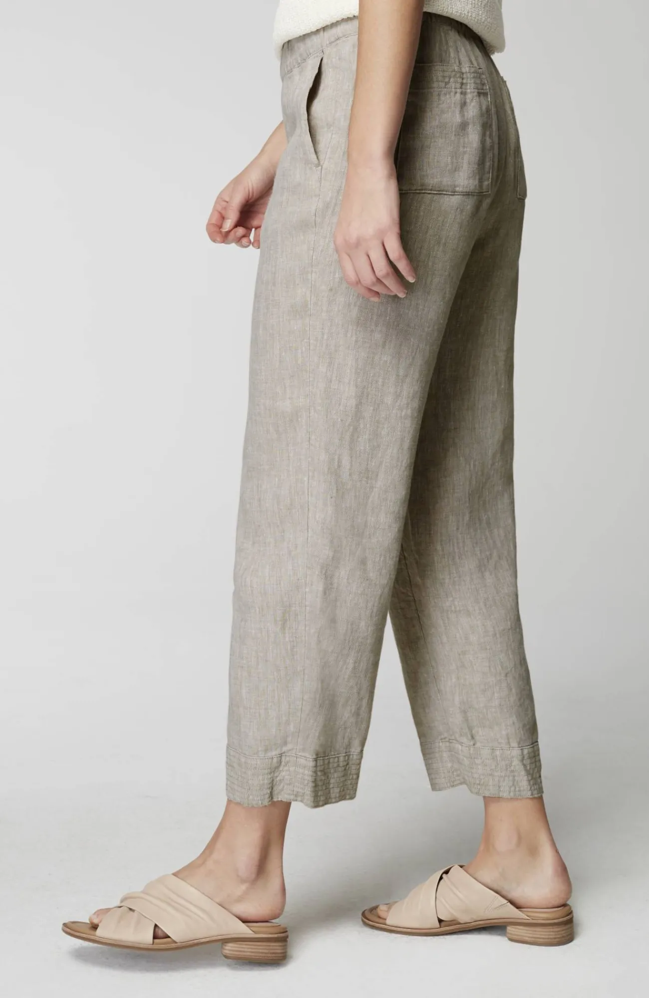 J.Jill Pure Jill Linen Trapunto-Stitched Pants Best Sale