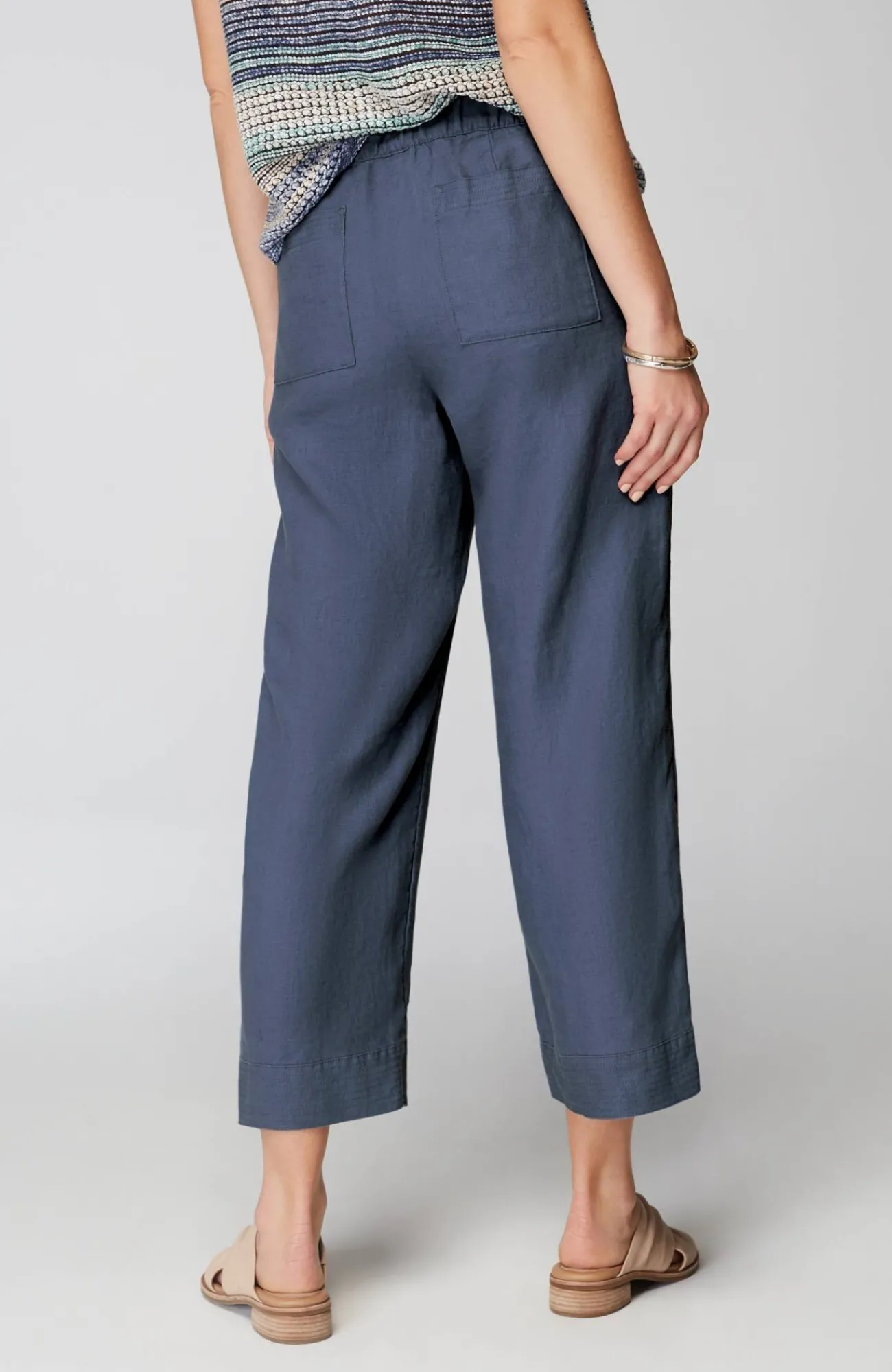 J.Jill Pure Jill Linen Trapunto-Stitched Pants Best Sale