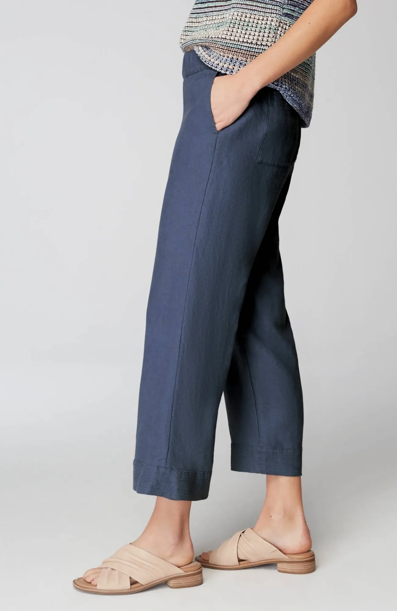 J.Jill Pure Jill Linen Trapunto-Stitched Pants Best Sale