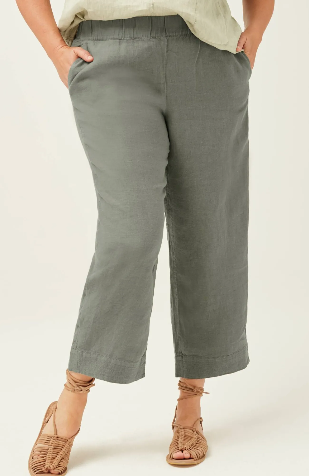 J.Jill Pure Jill Linen Trapunto-Stitched Pants Best Sale