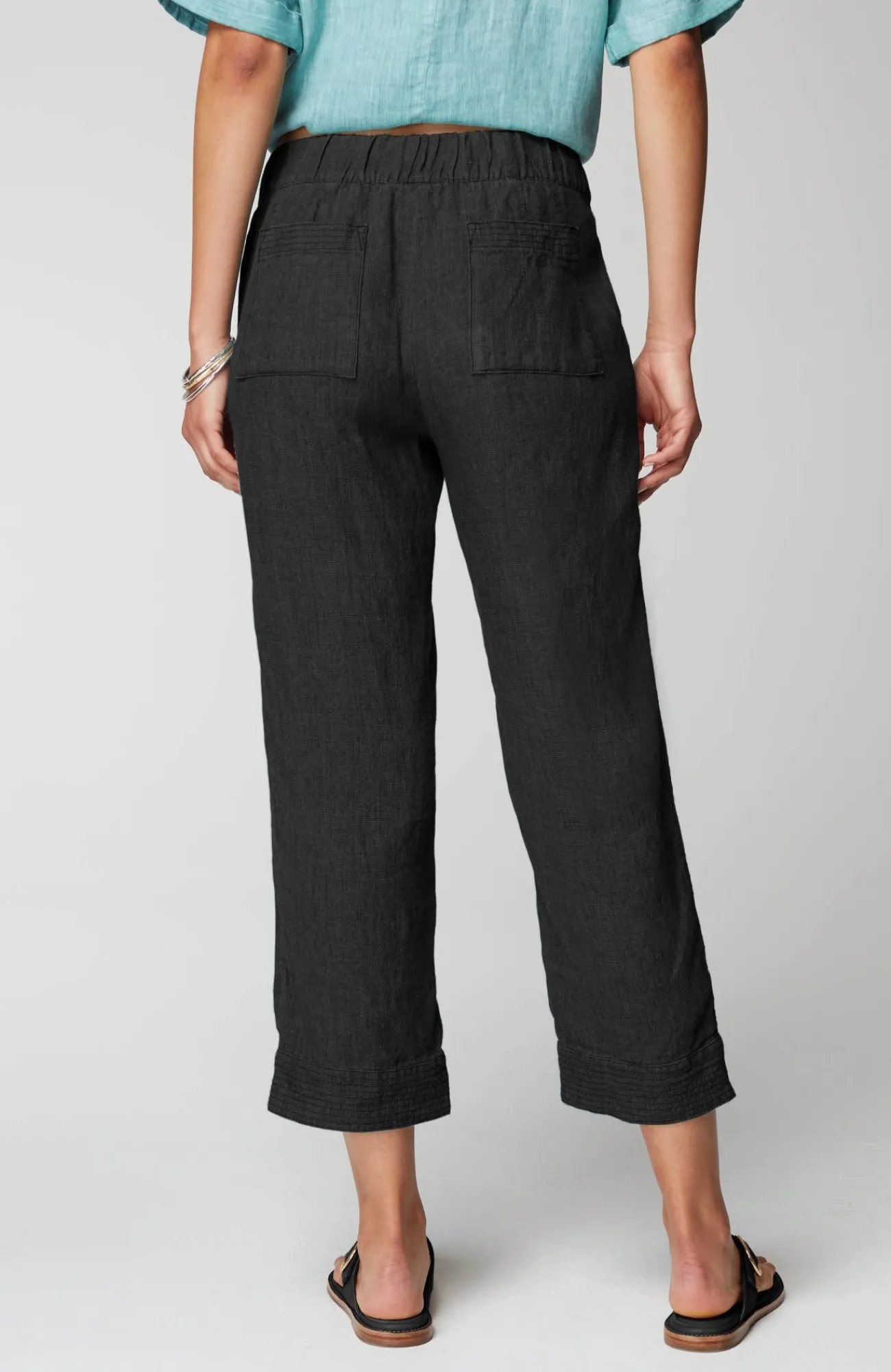 J.Jill Pure Jill Linen Trapunto-Stitched Pants Best Sale