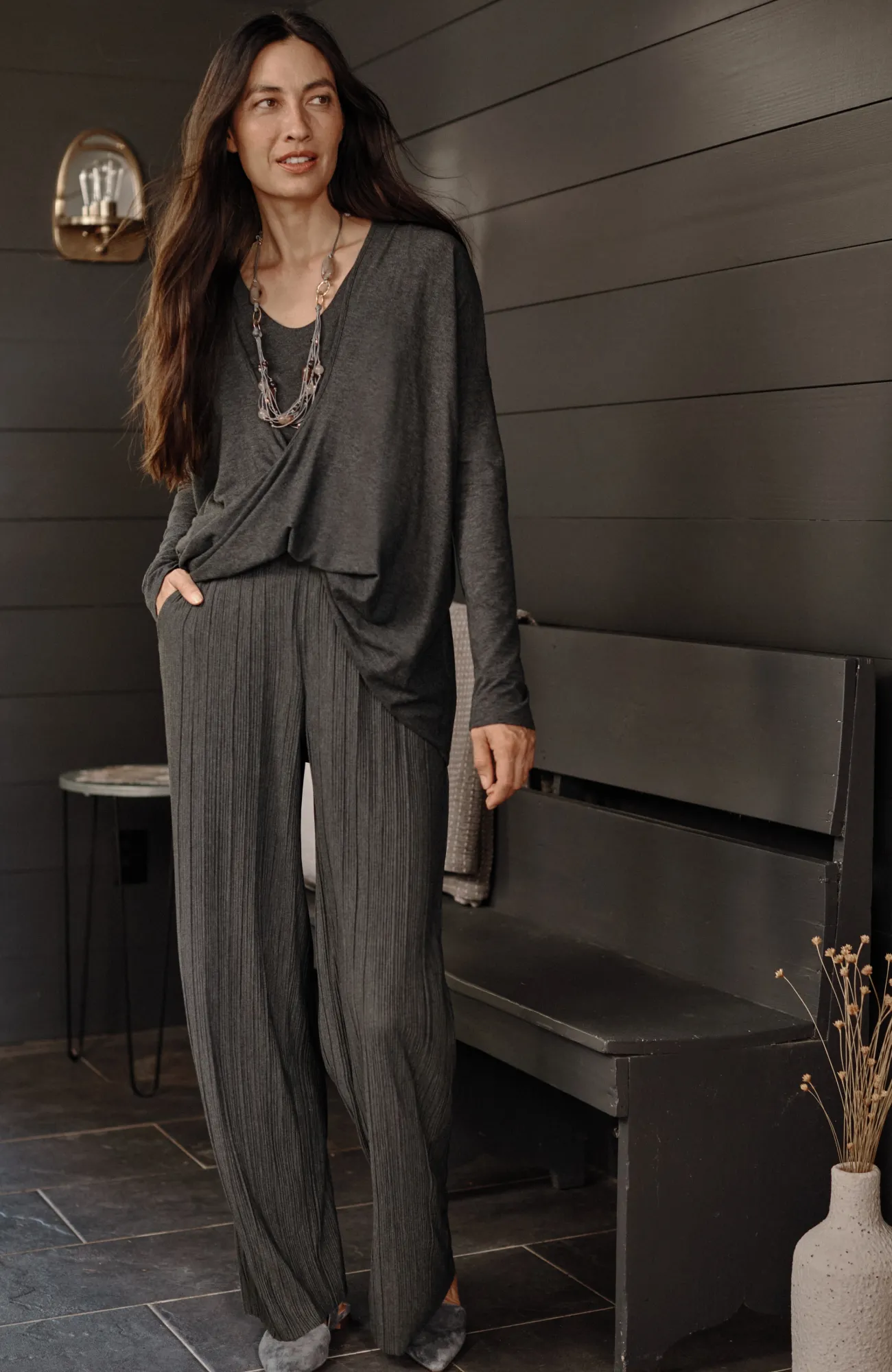 J.Jill Pure Jill Pleated Wide-Leg Pants New