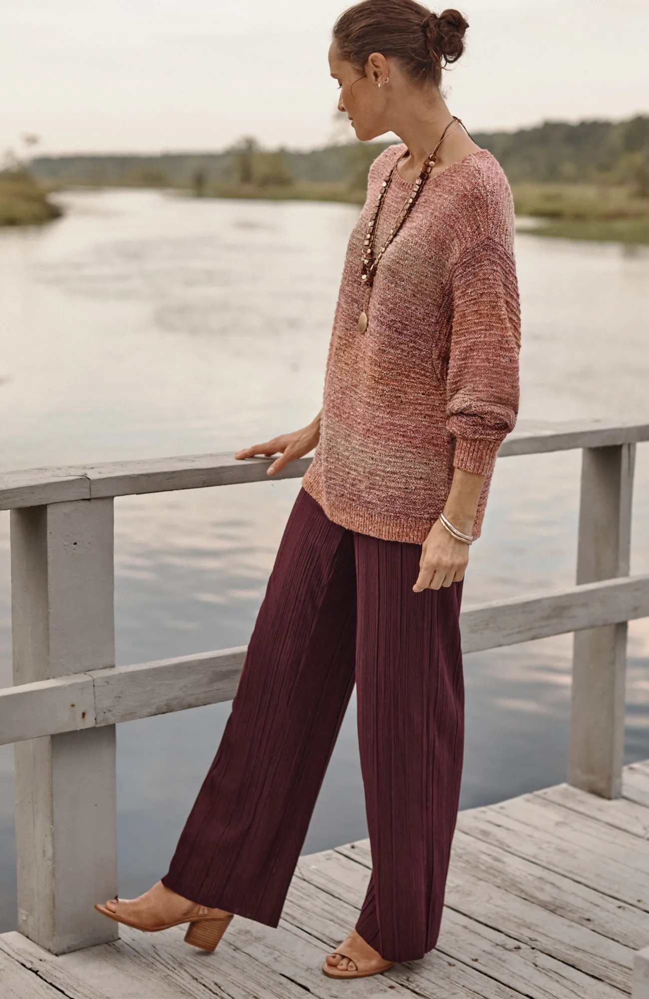 J.Jill Pure Jill Pleated Wide-Leg Pants New