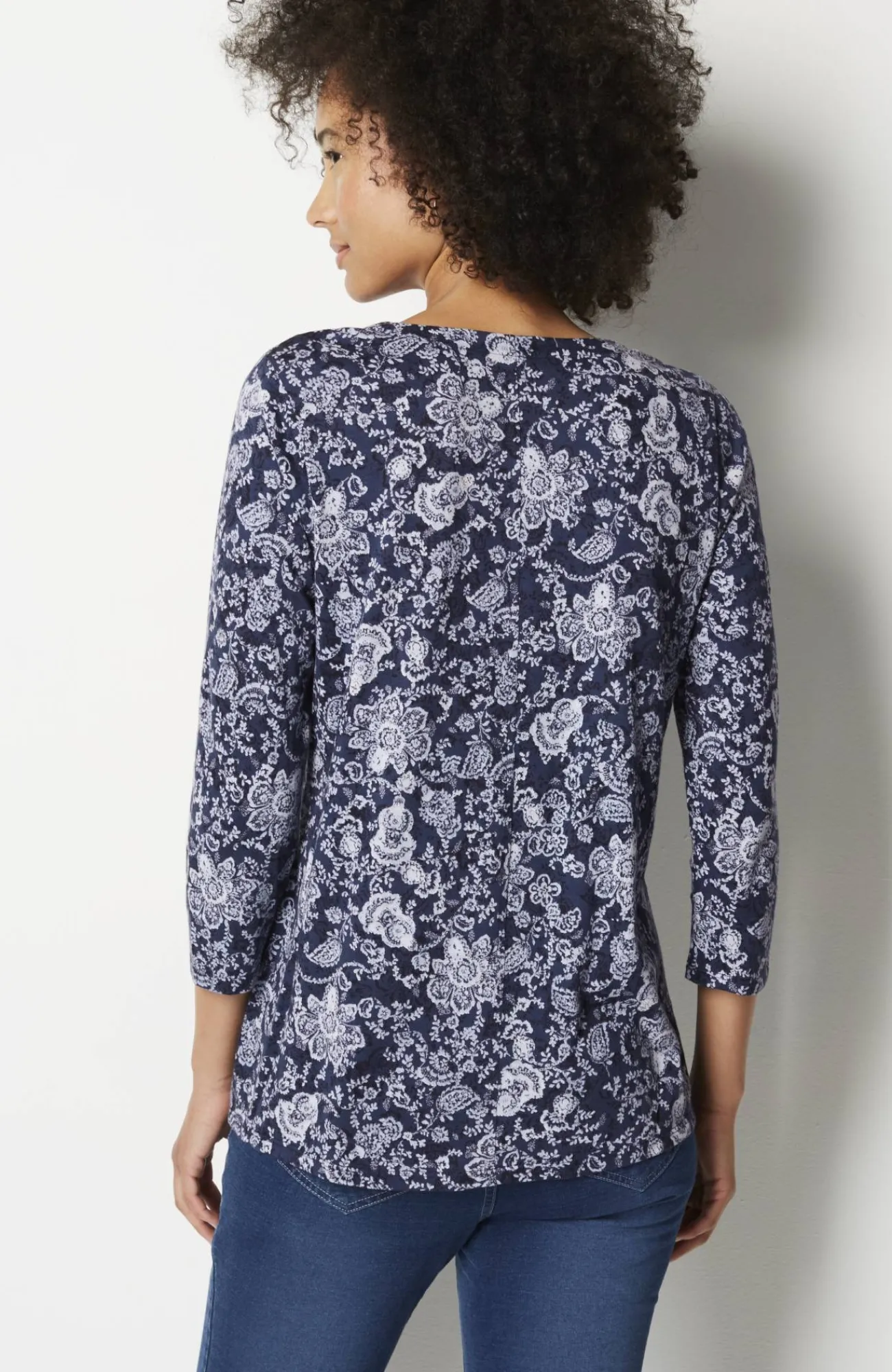 J.Jill Pure Jill Printed V-Neck Tee Cheap