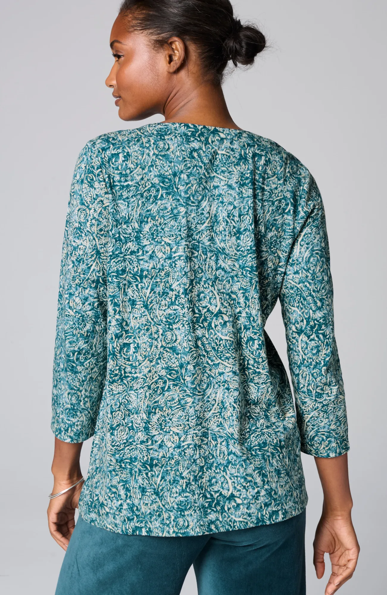 J.Jill Pure Jill Printed V-Neck Tee Cheap