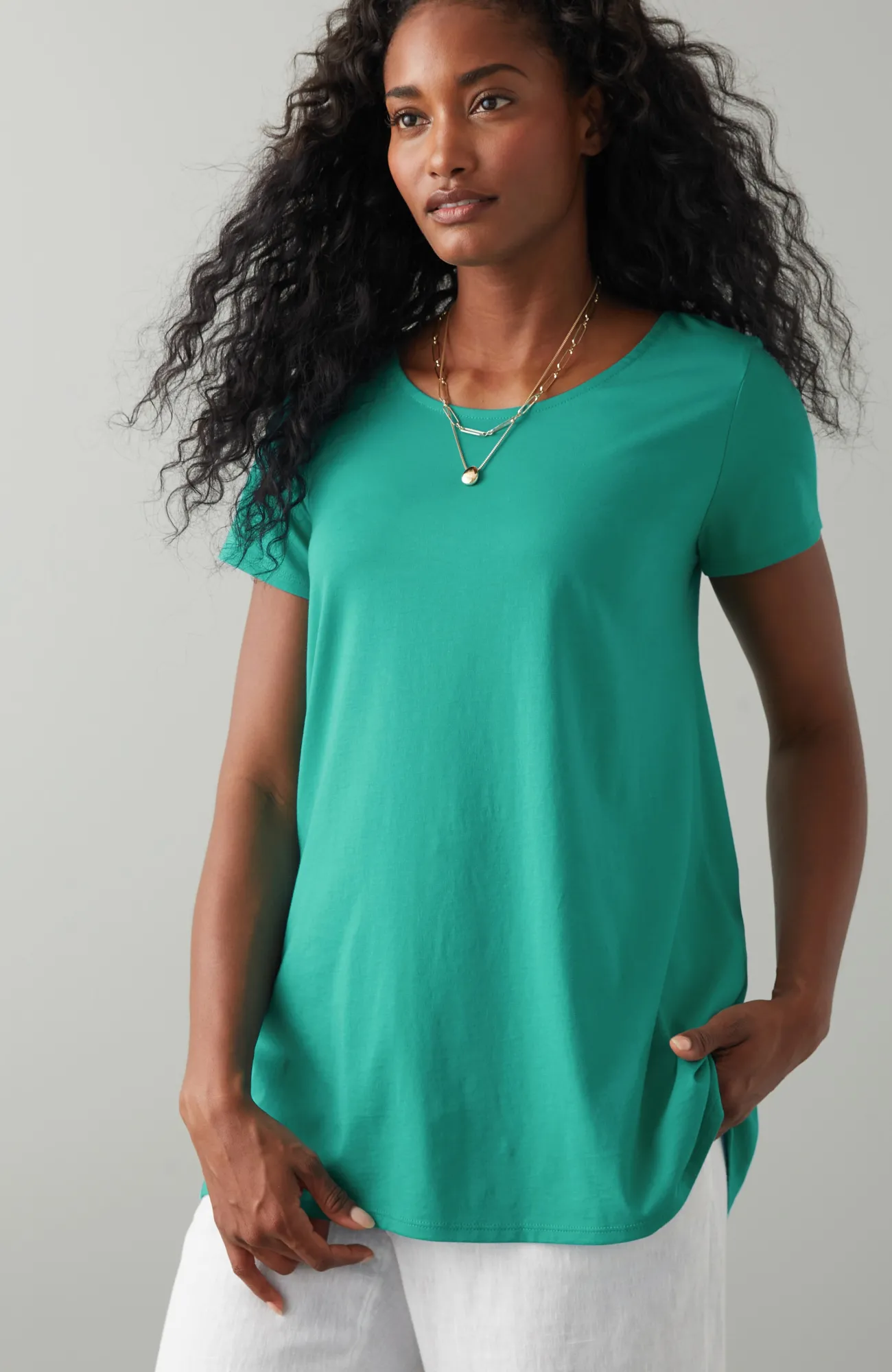 J.Jill Pure Jill Scoop-Neck Elliptical Tee Cheap