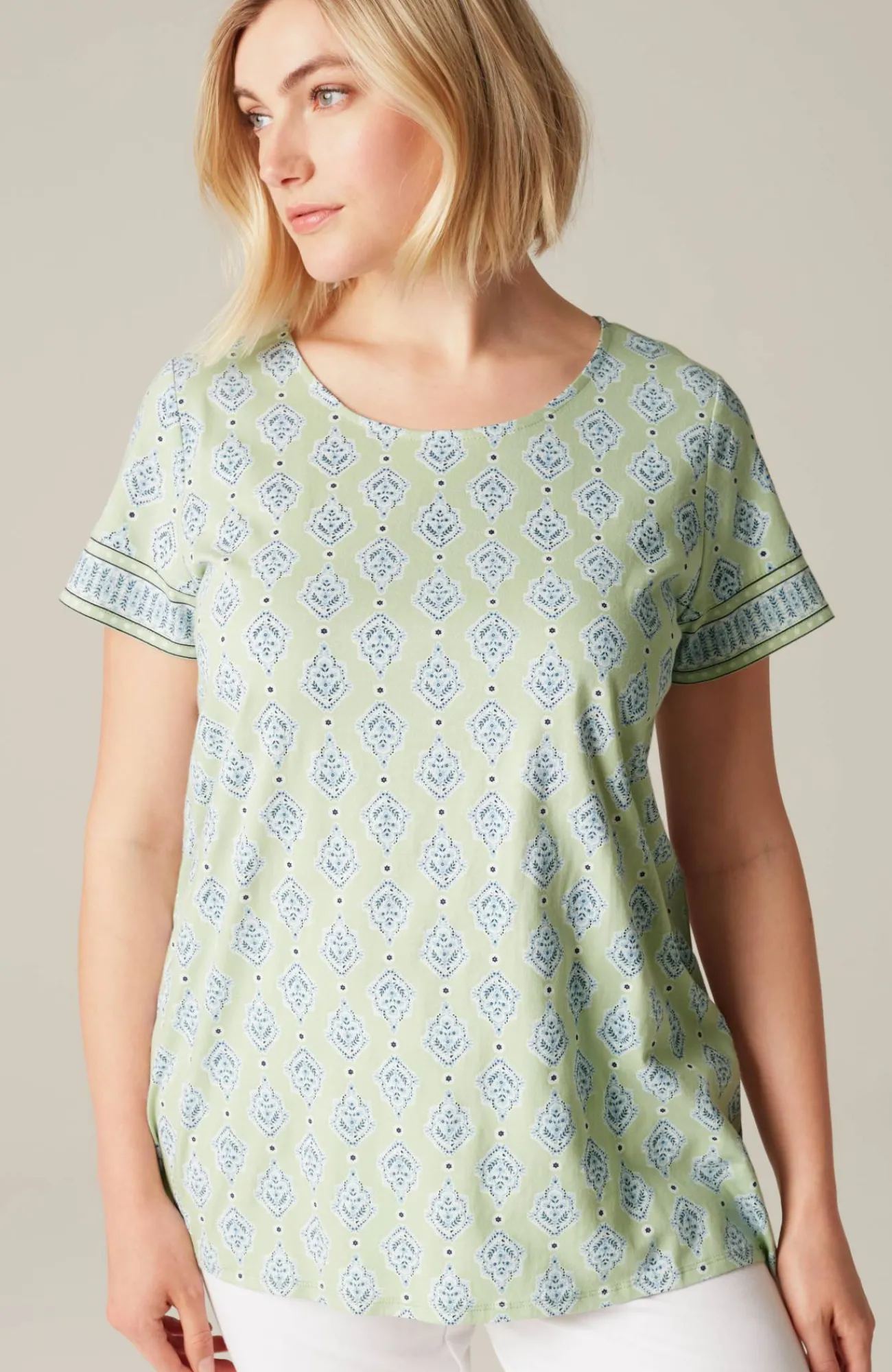 J.Jill Pure Jill Scoop-Neck Elliptical Tee Cheap