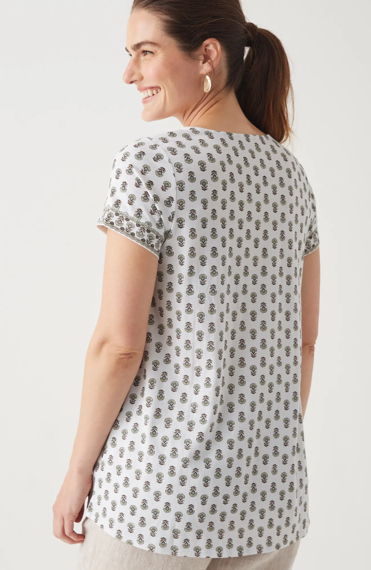 J.Jill Pure Jill Scoop-Neck Elliptical Tee Cheap