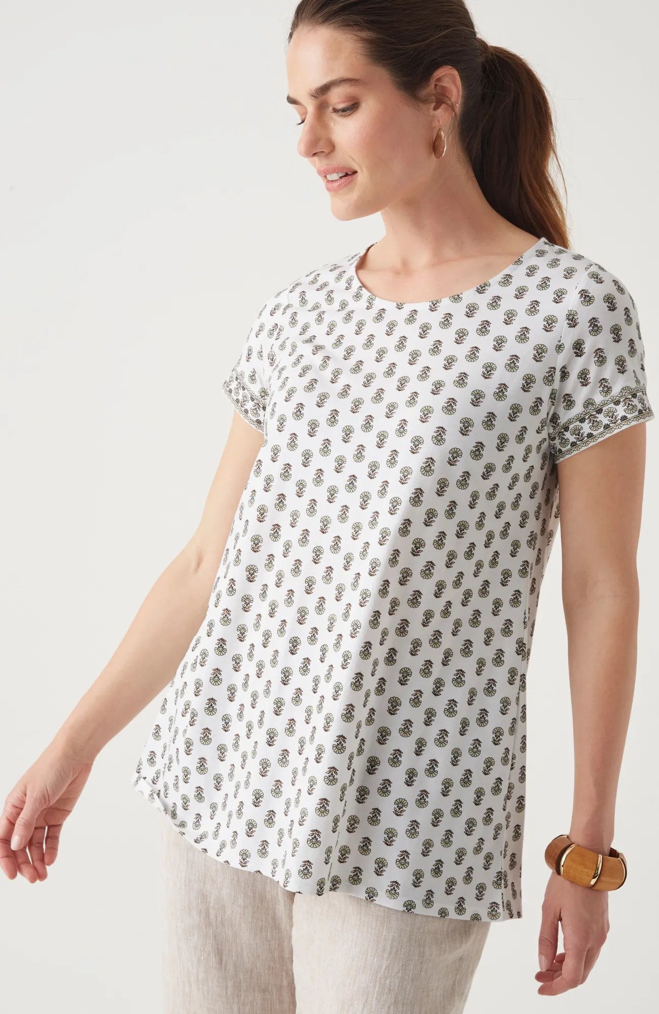J.Jill Pure Jill Scoop-Neck Elliptical Tee Cheap