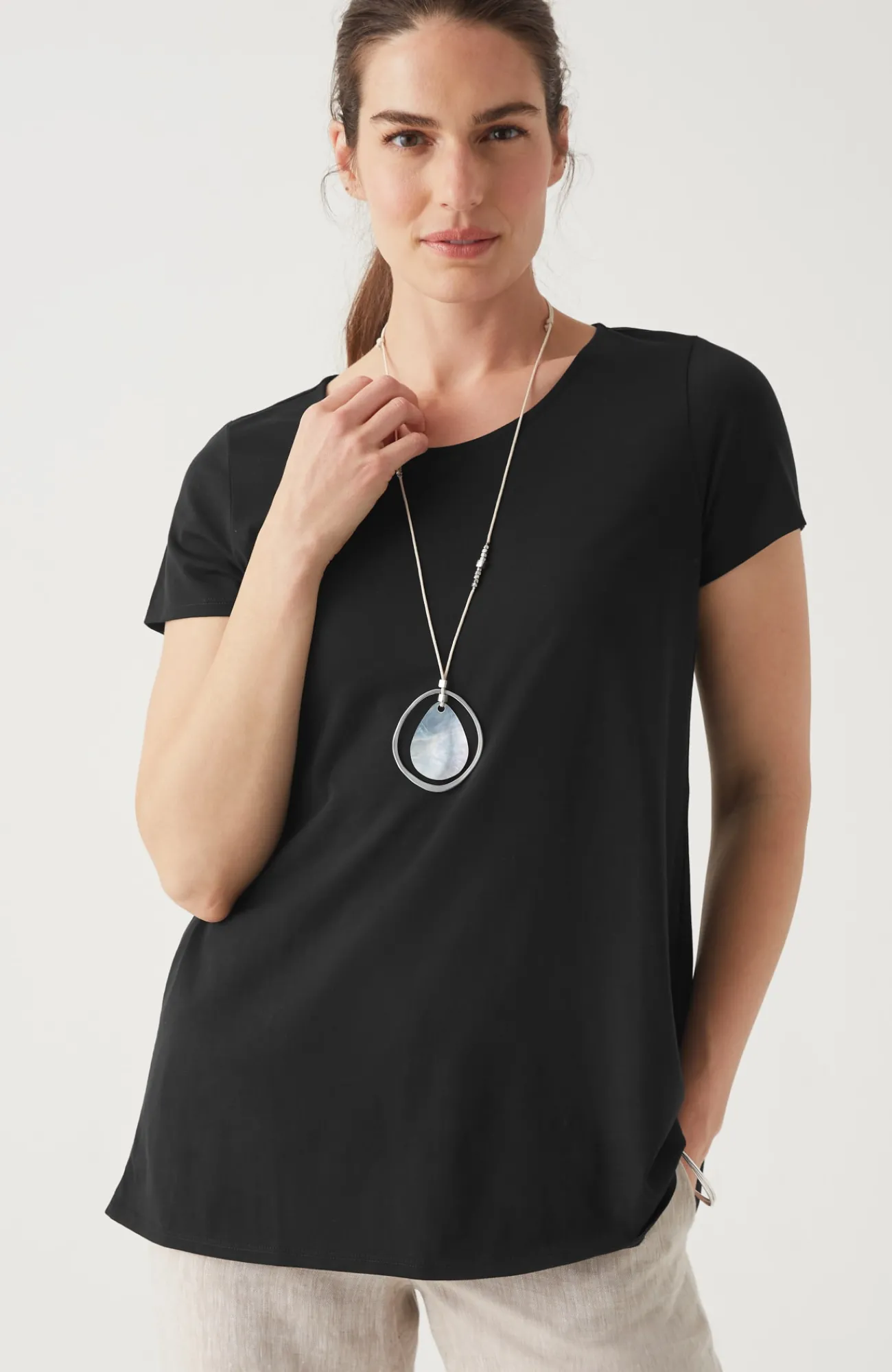 J.Jill Pure Jill Scoop-Neck Elliptical Tee Cheap