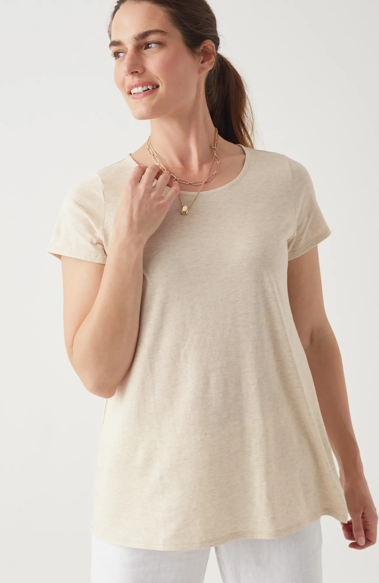 J.Jill Pure Jill Scoop-Neck Elliptical Tee Cheap