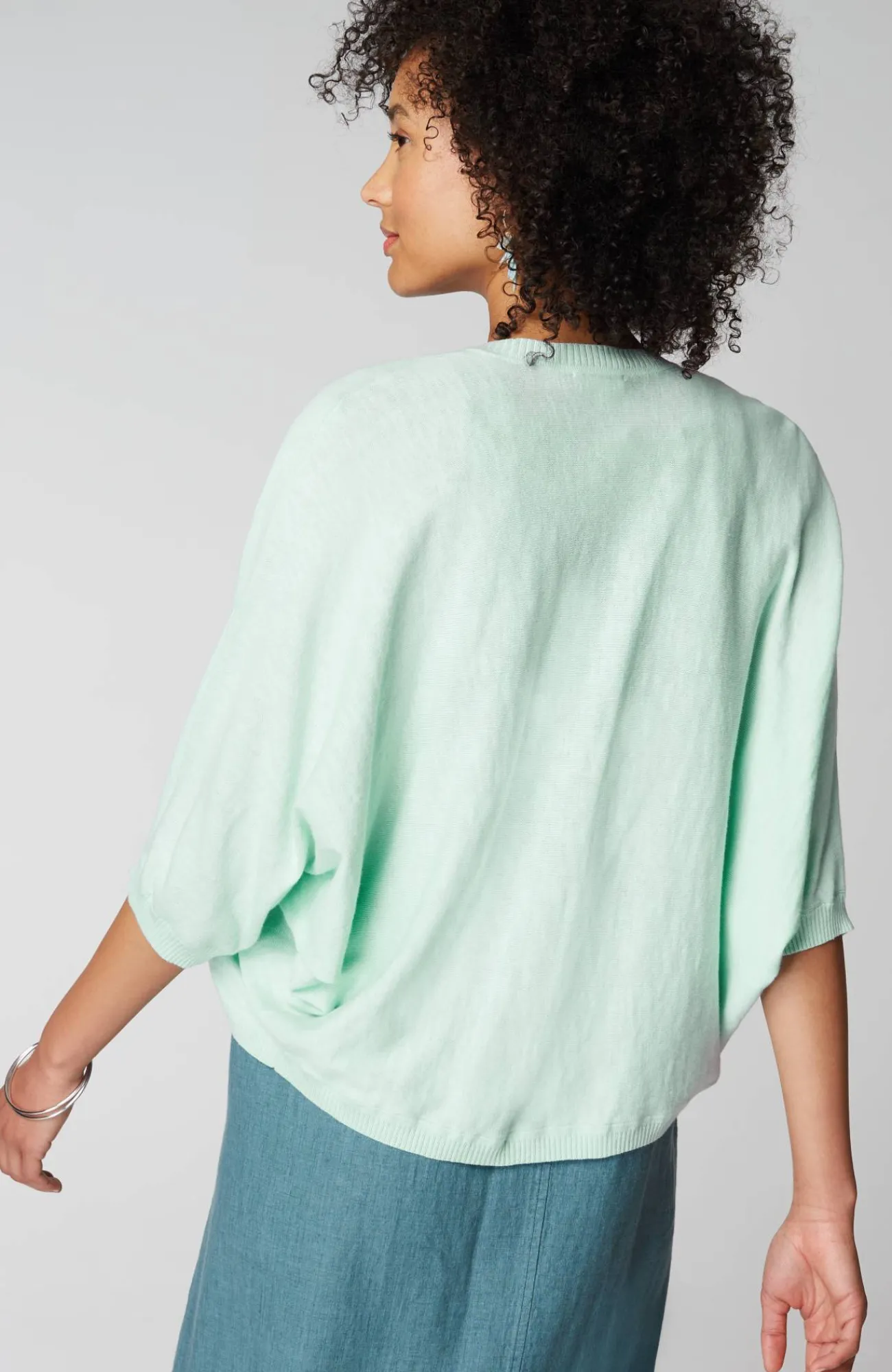 J.Jill Pure Jill Shrug Cardi Pastel Blue Fashion