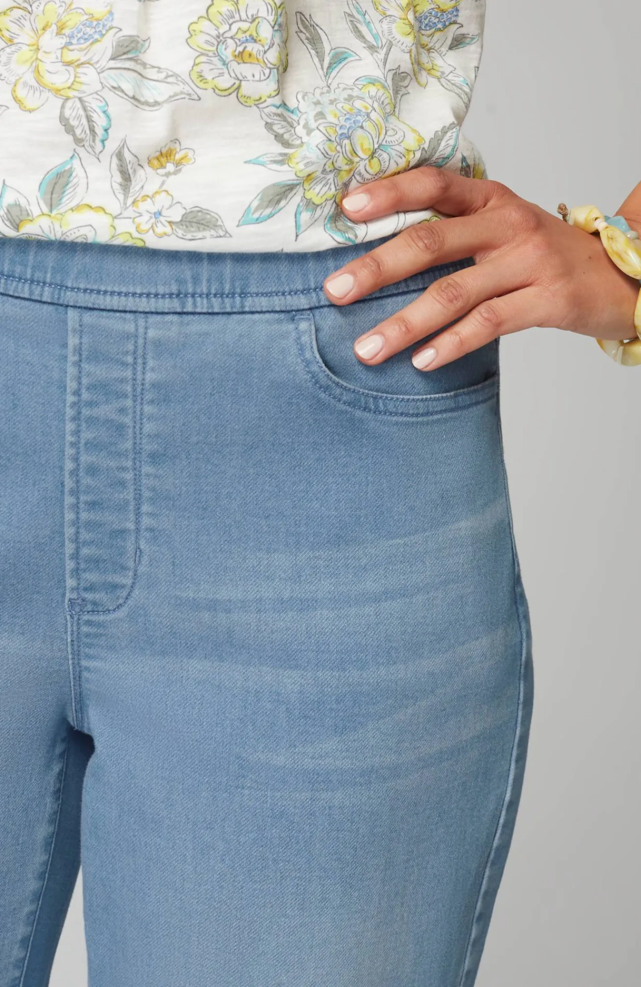 J.Jill Pure Jill Soft Indigo Wide-Leg Crops Iris Wash Fashion