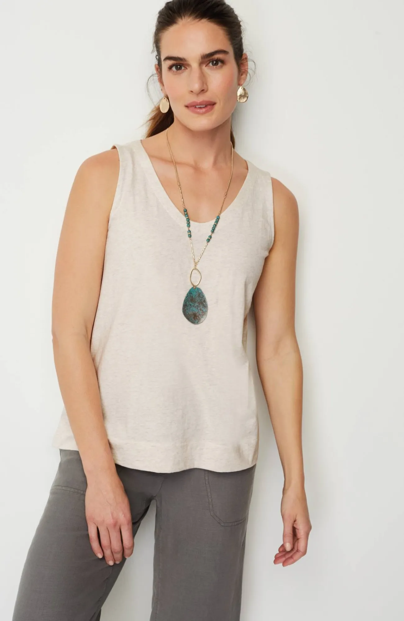 J.Jill Pure Jill Soft-V-Neck Layering Tank Cheap