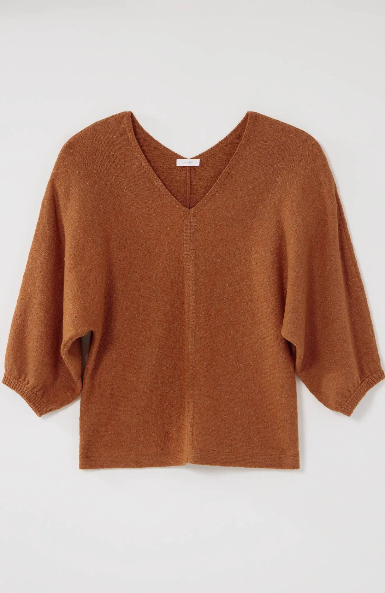 J.Jill Pure Jill Tweed Double-V Sweater Clearance