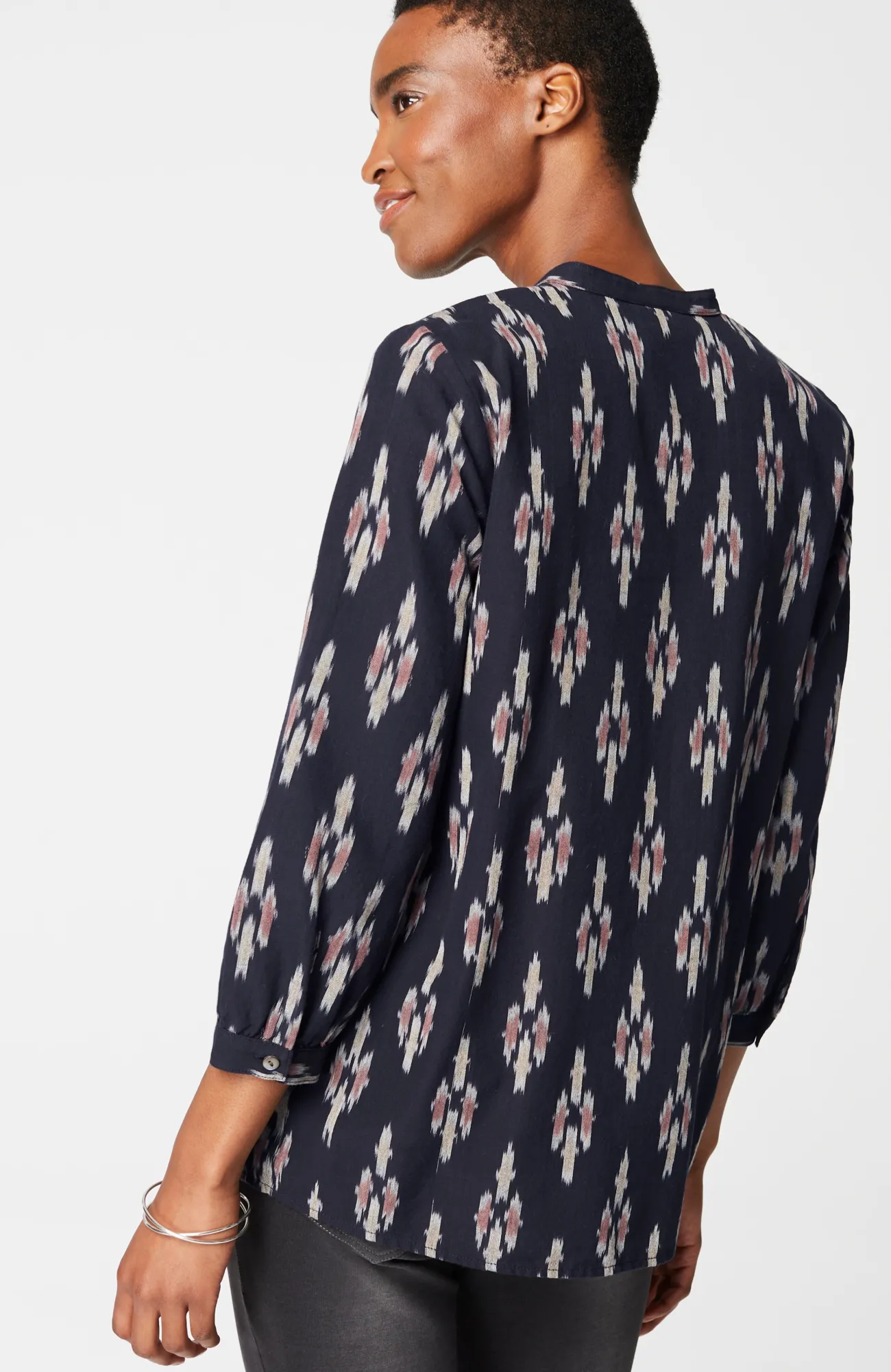 J.Jill Pure Jill V-Neck Ikat Top Store