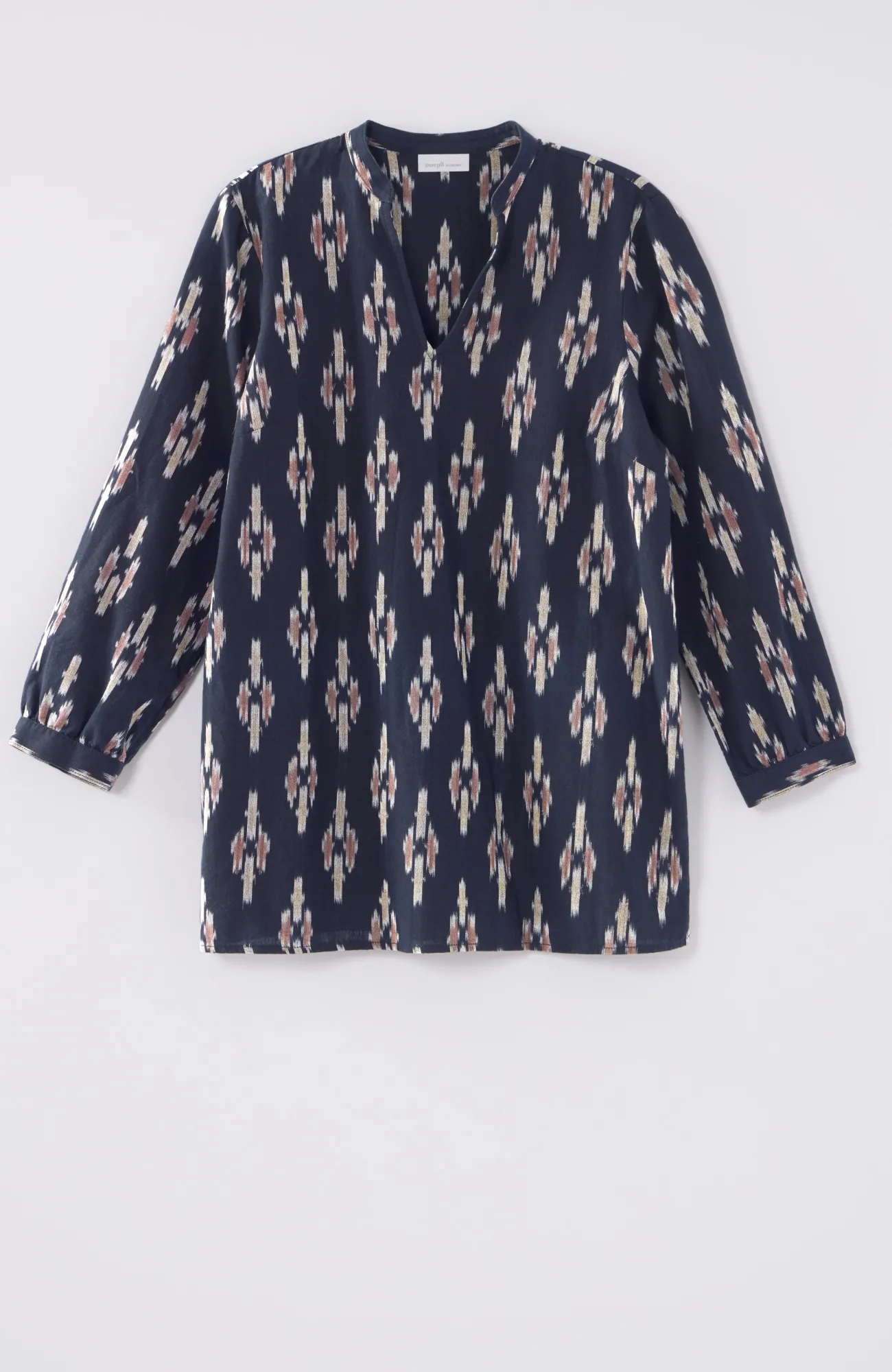 J.Jill Pure Jill V-Neck Ikat Top Store