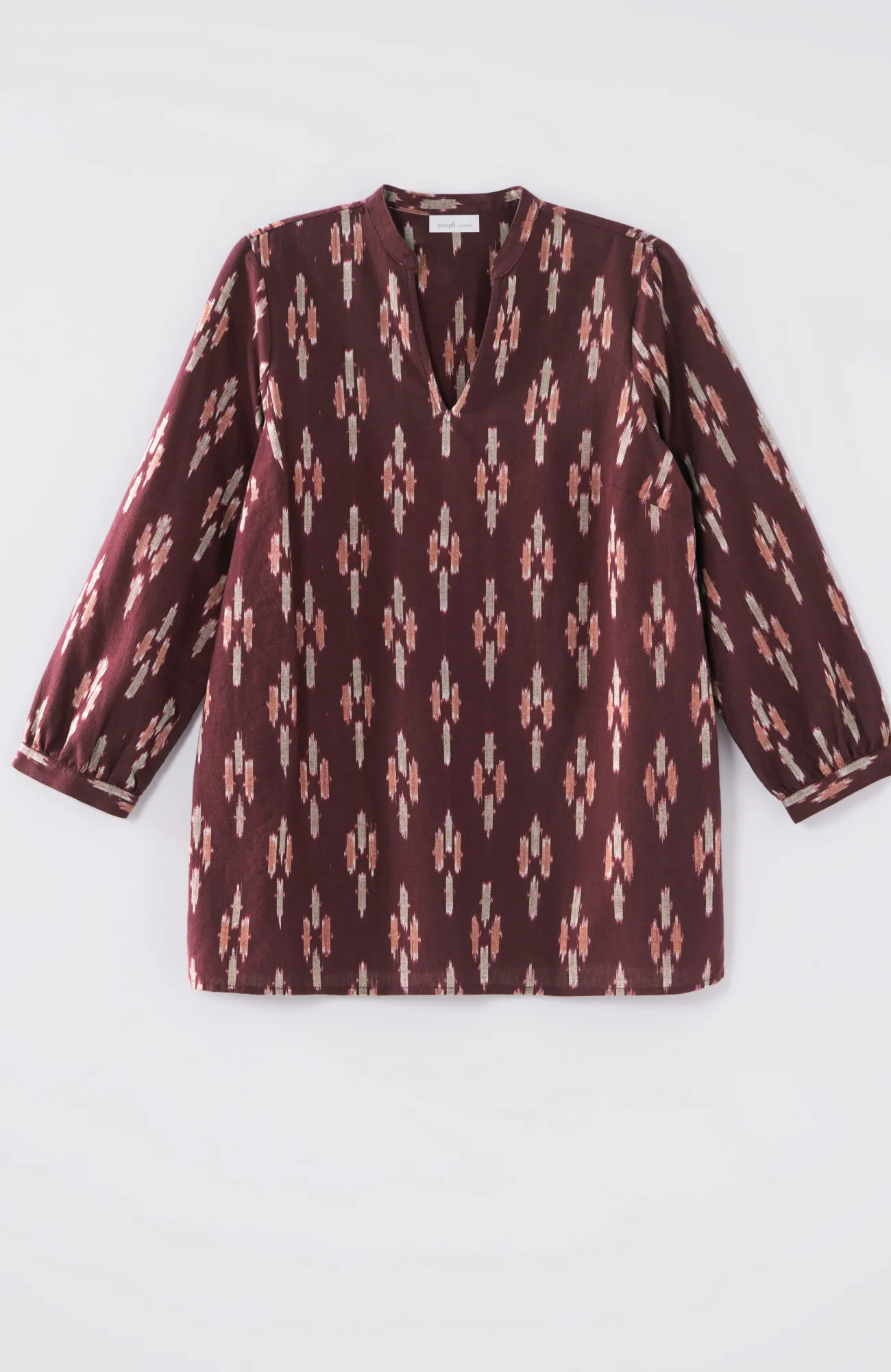 J.Jill Pure Jill V-Neck Ikat Top Store