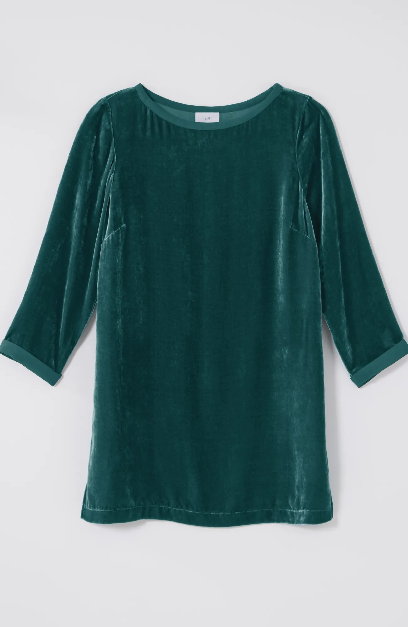 J.Jill Rayon Silk Velvet Boat-Neck Tunic Best