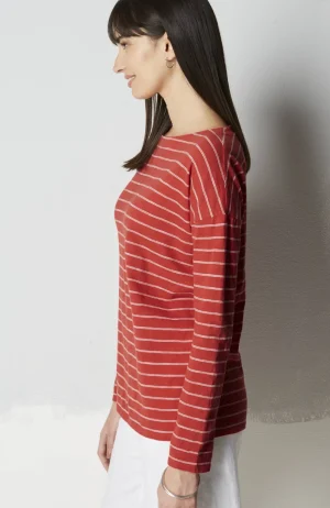 J.Jill Relaxed Boat-Neck Tee Hot