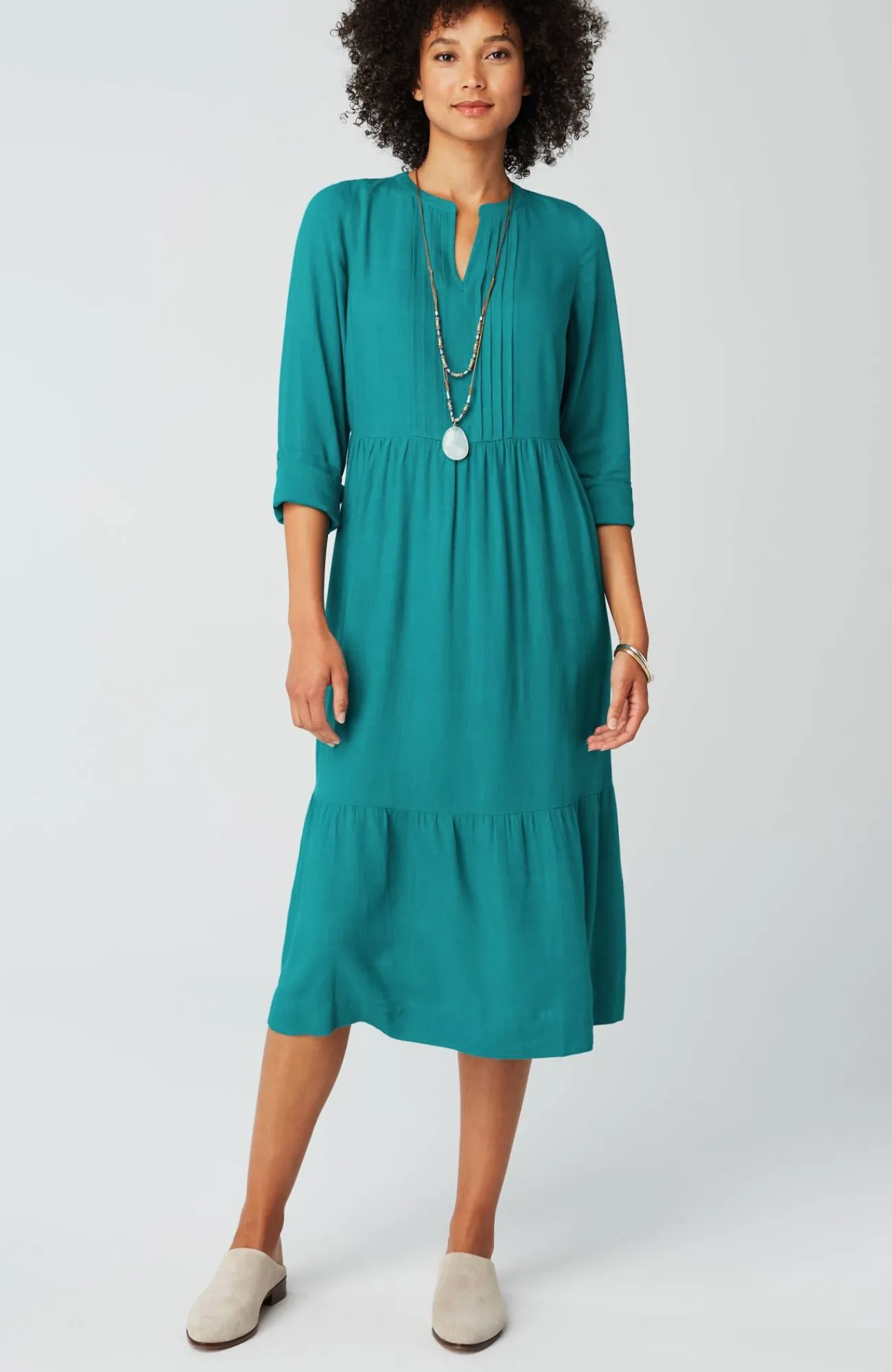 J.Jill Seamed-Waist A-Line Dress Store