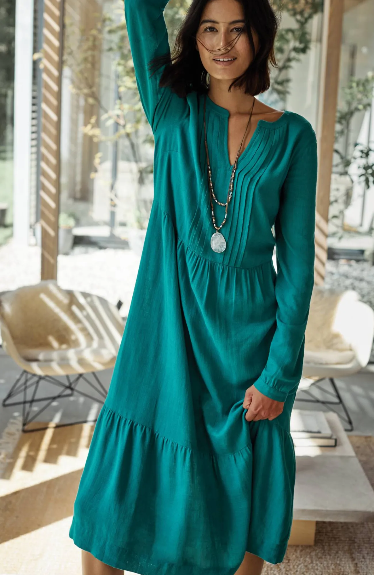 J.Jill Seamed-Waist A-Line Dress Store