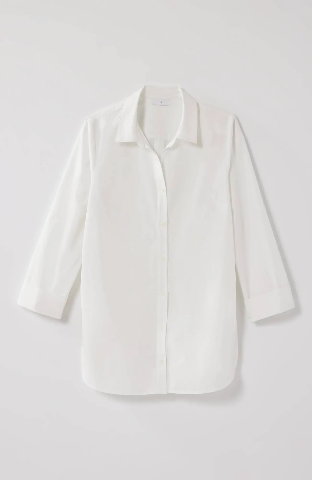 J.Jill Side-Button Stepped-Hem Tunic Outlet