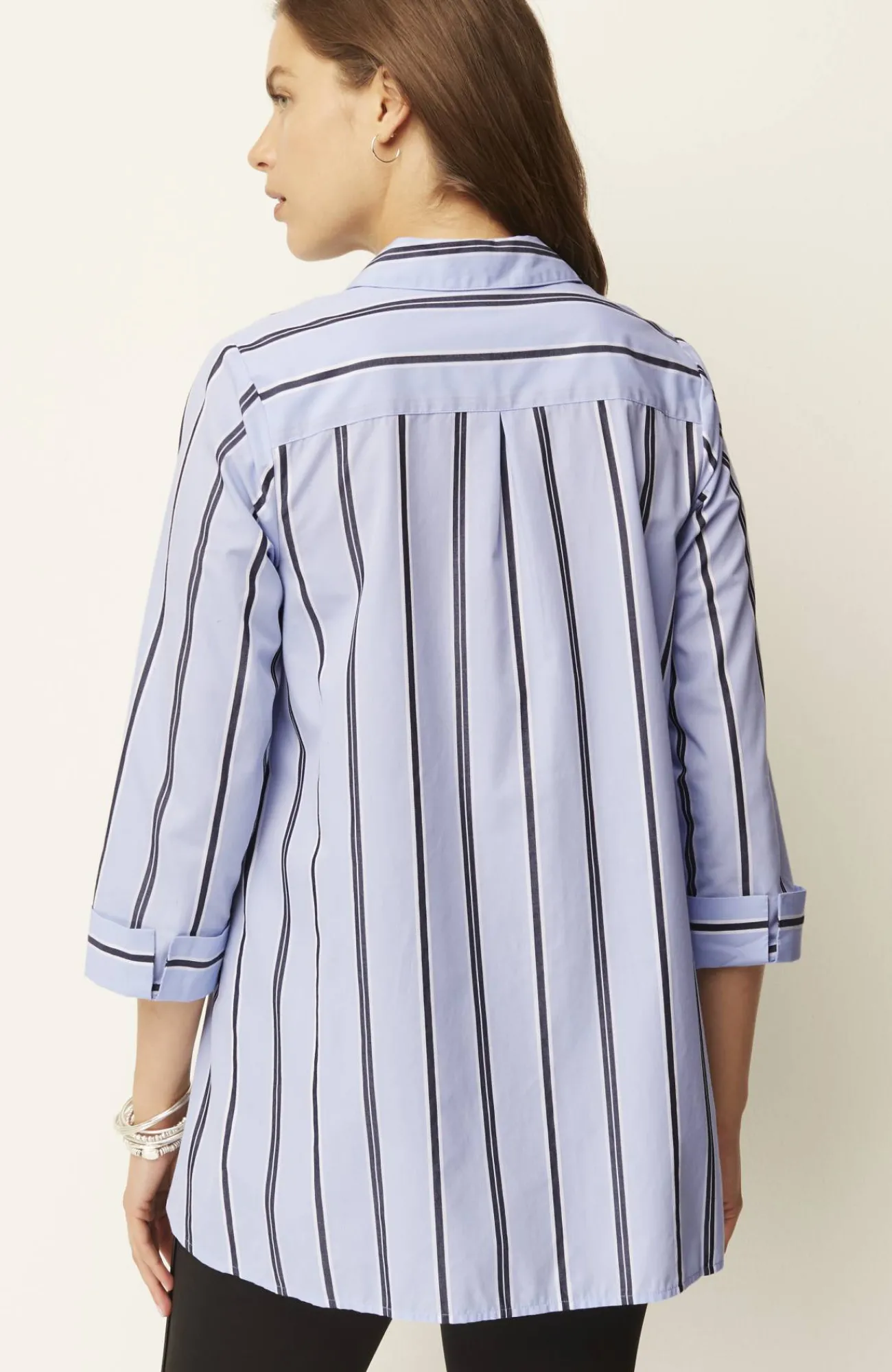 J.Jill Side-Button Stepped-Hem Tunic Outlet