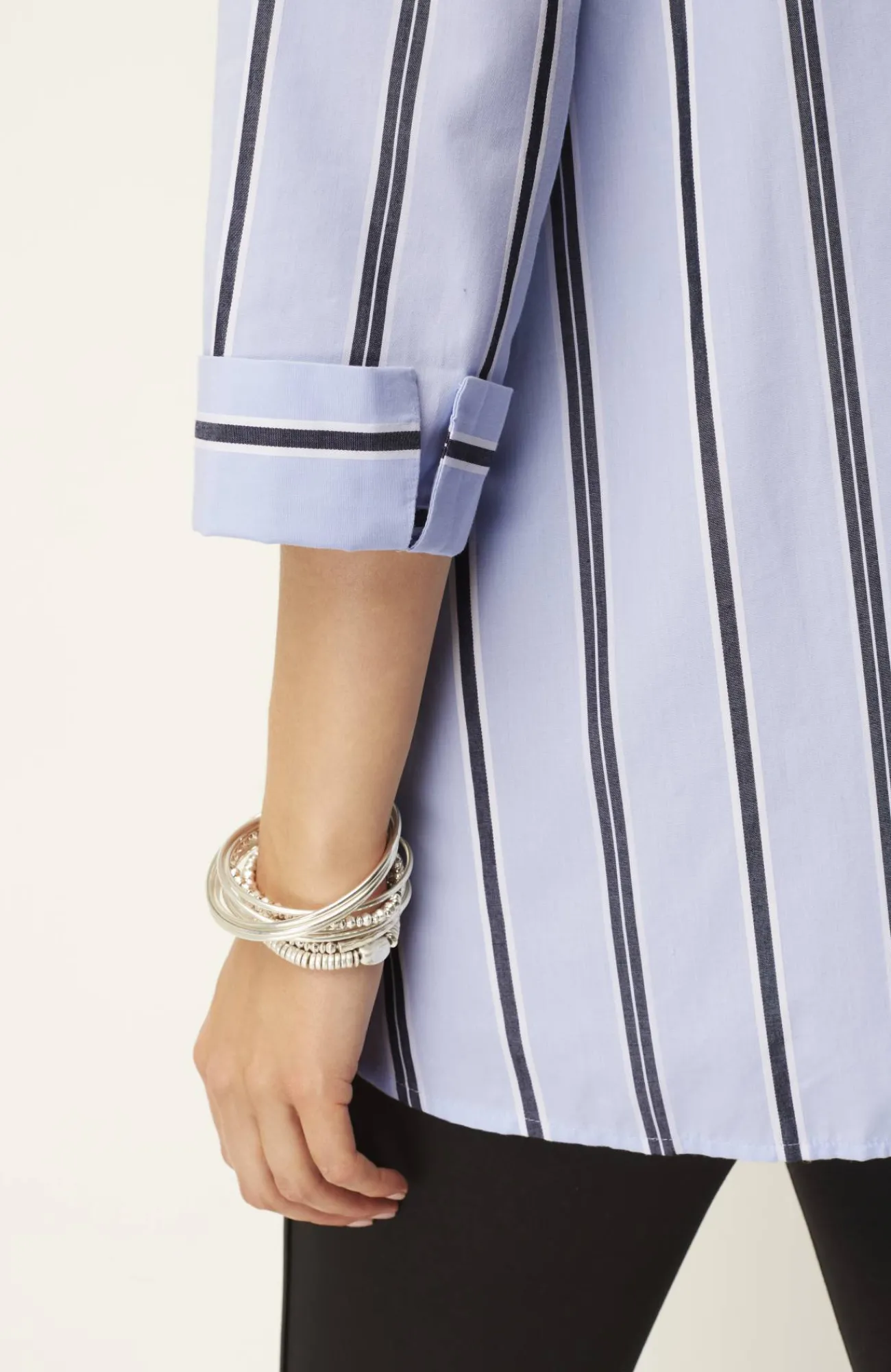 J.Jill Side-Button Stepped-Hem Tunic Outlet