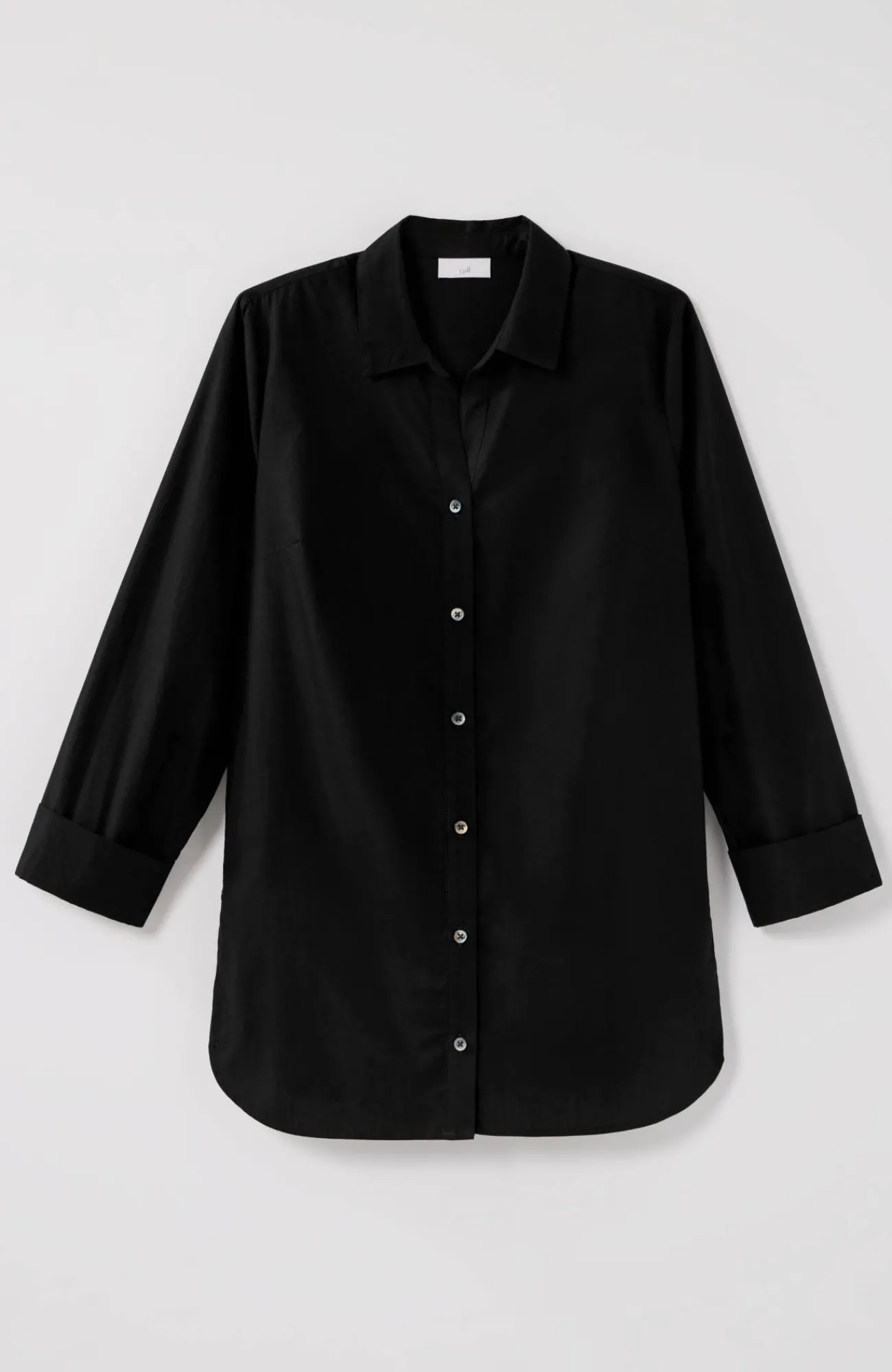 J.Jill Side-Button Stepped-Hem Tunic Outlet