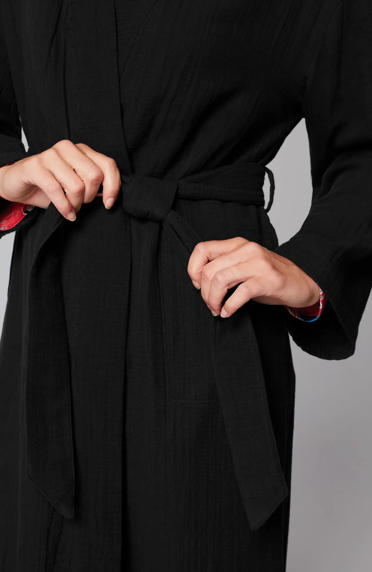 J.Jill Sleep Cotton-Gauze Robe Thyme New